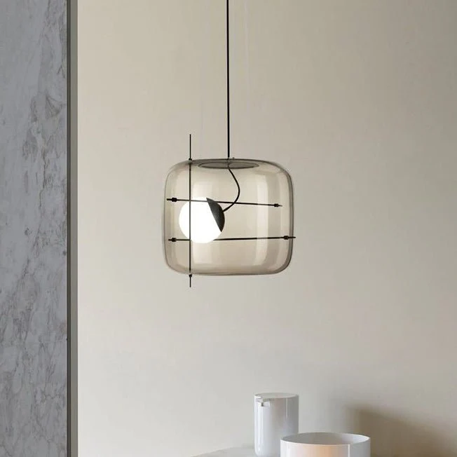 Lune Glass Contemporary Pendant Light - Image 4