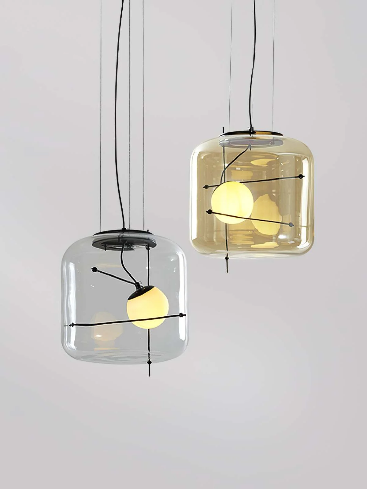 Lune Glass Contemporary Pendant Light - Image 43