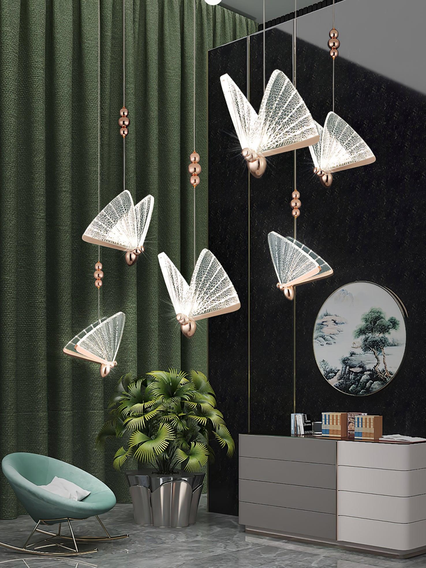 Lunora Modern Butterfly Pendant Light - Image 11