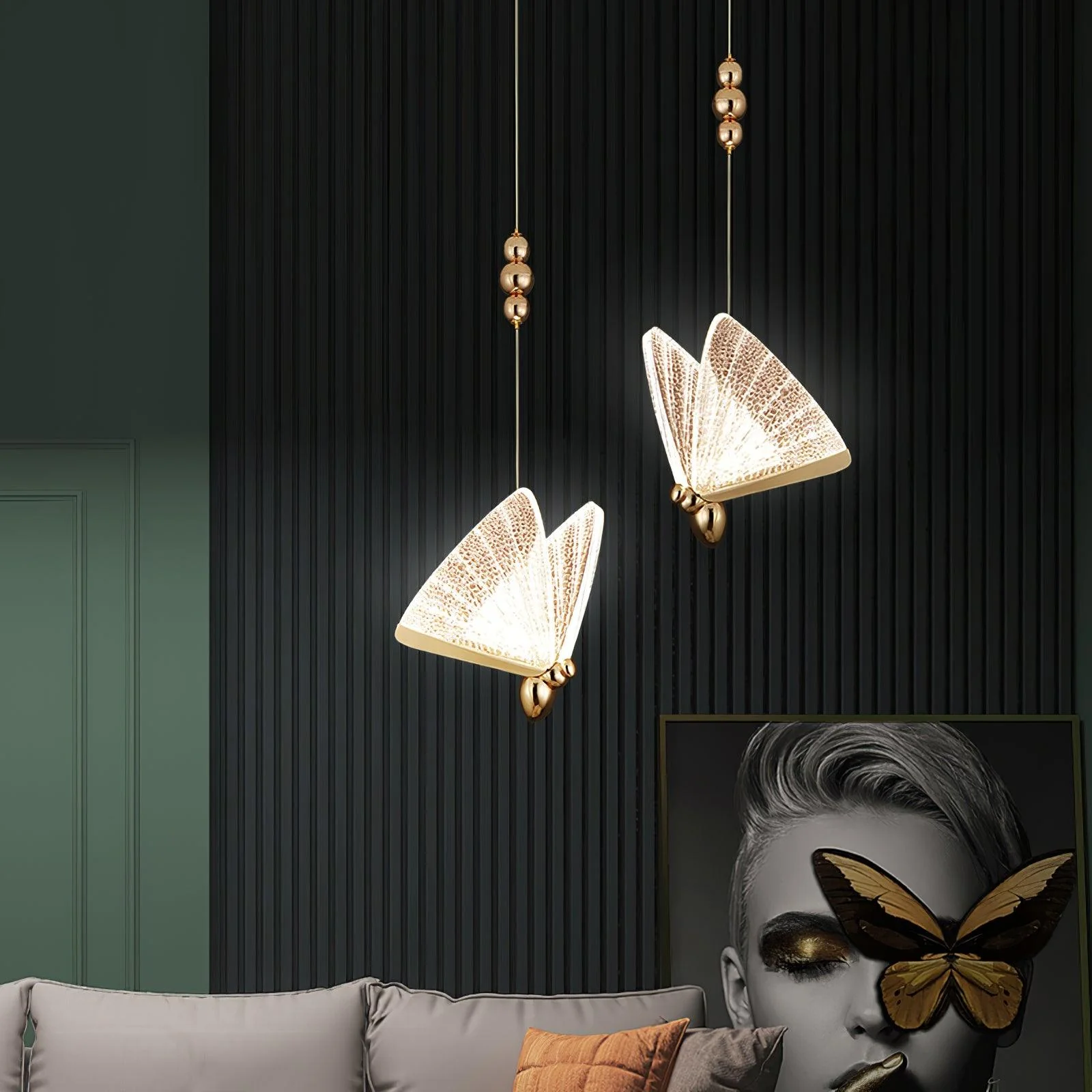 Lunora Modern Butterfly Pendant Light - Image 16