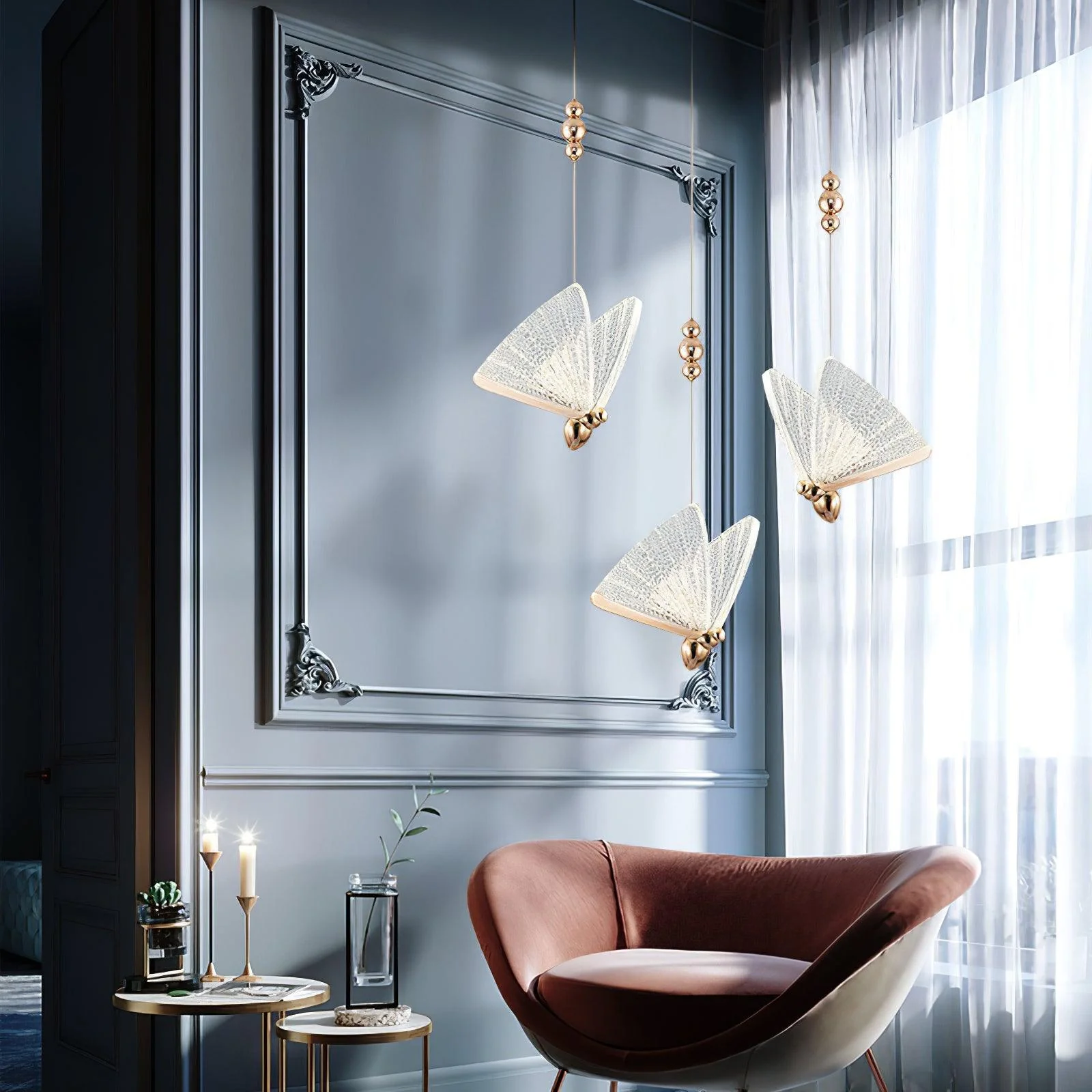Lunora Modern Butterfly Pendant Light - Image 64