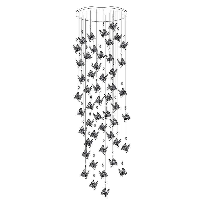 Lunora Modern Butterfly Pendant Light - Image 65