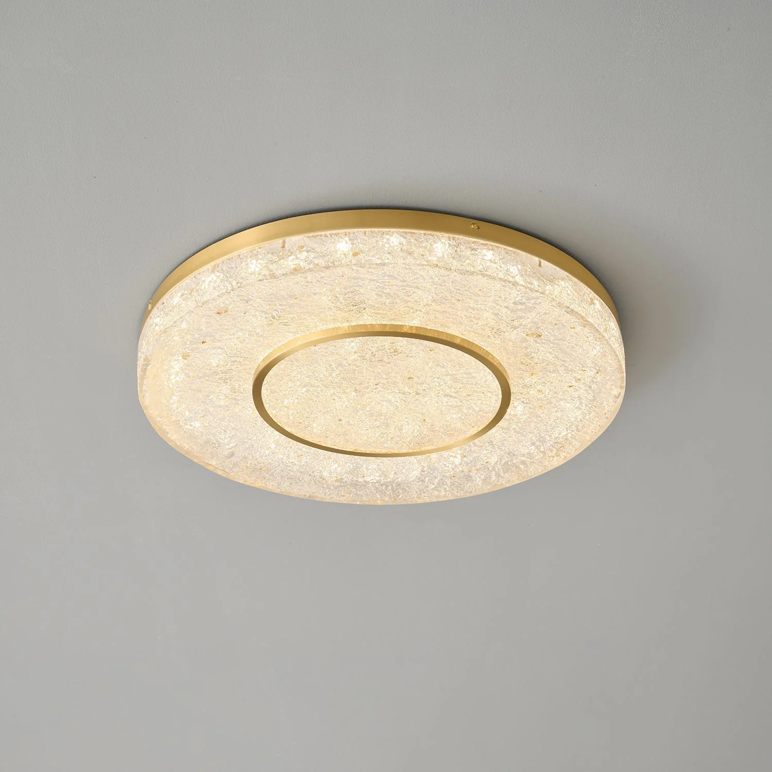 Lustra Ceiling Lamp Mysterious Circle Brass Resin - Image 11