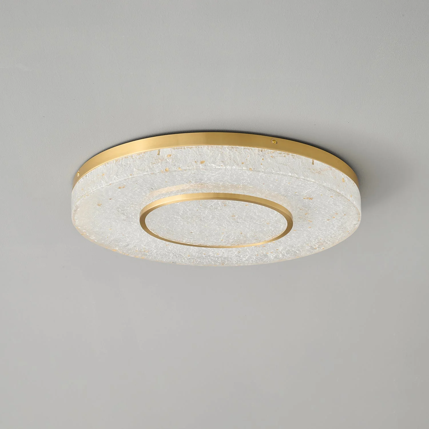 Lustra Ceiling Lamp Mysterious Circle Brass Resin - Image 12