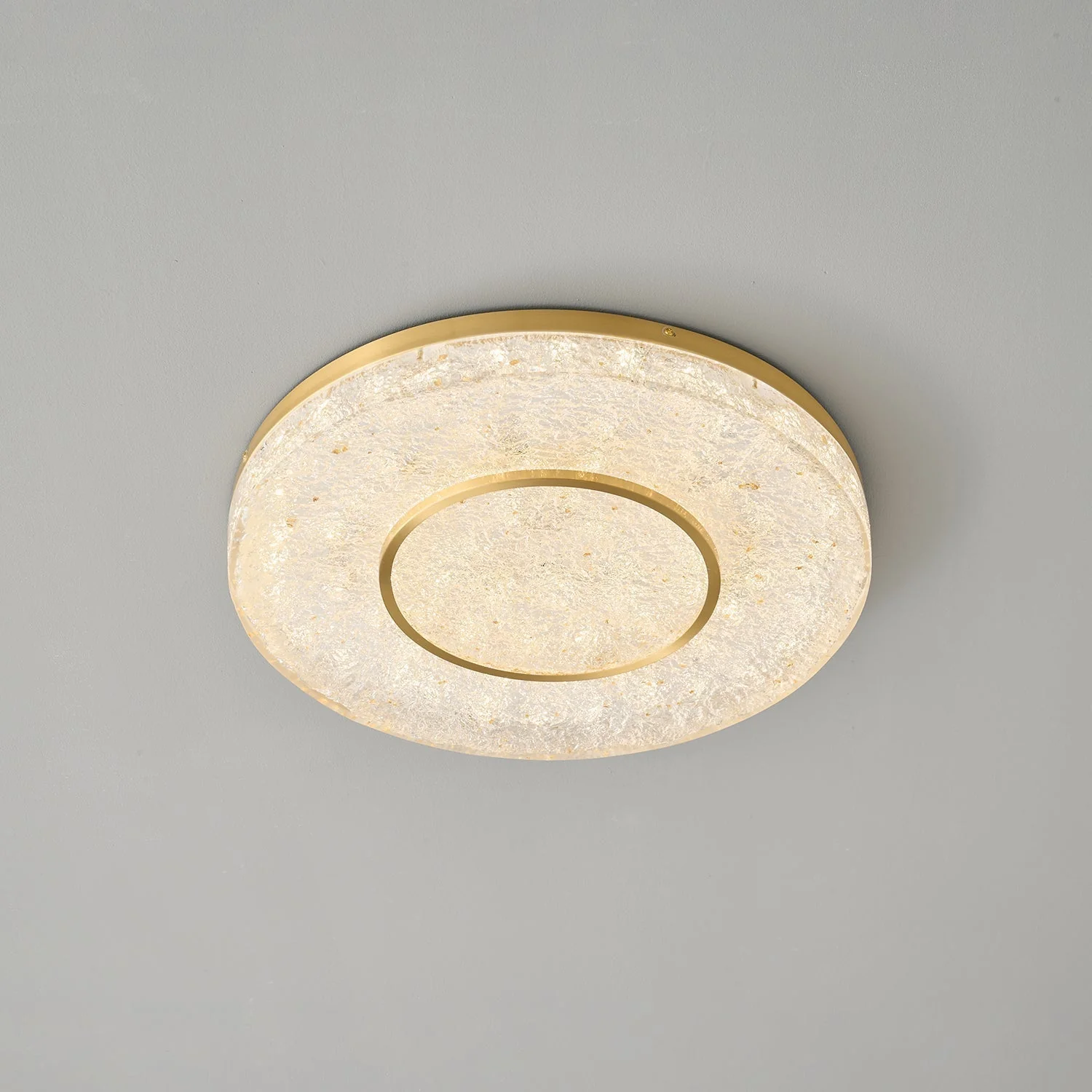 Lustra Ceiling Lamp Mysterious Circle Brass Resin - Image 15