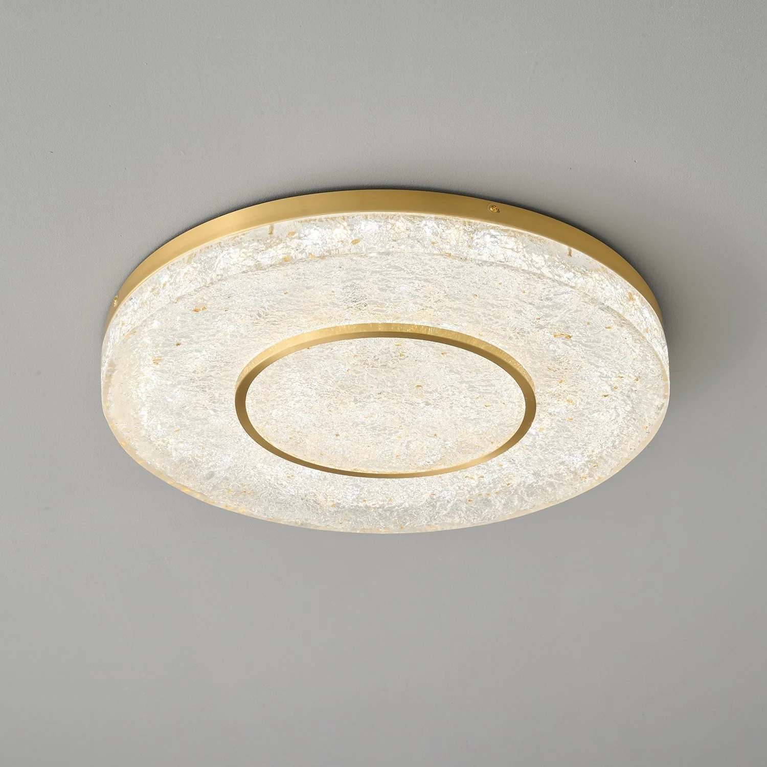 Lustra Ceiling Lamp Mysterious Circle Brass Resin - Image 18