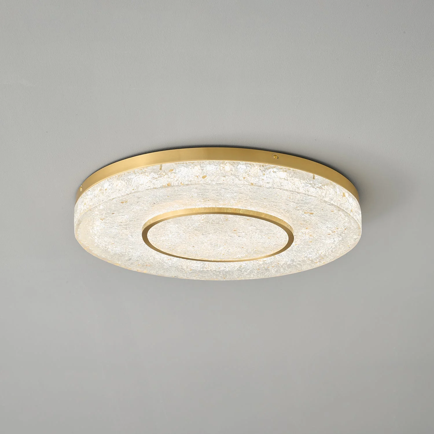 Lustra Ceiling Lamp Mysterious Circle Brass Resin - Image 21