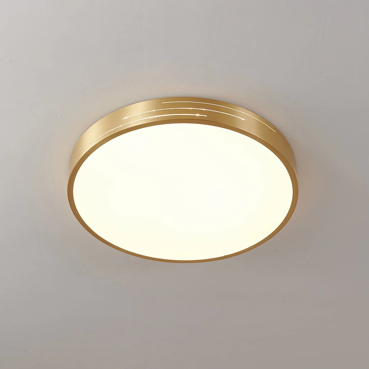 Lustra Ceiling Light Brass Modern - Image 9