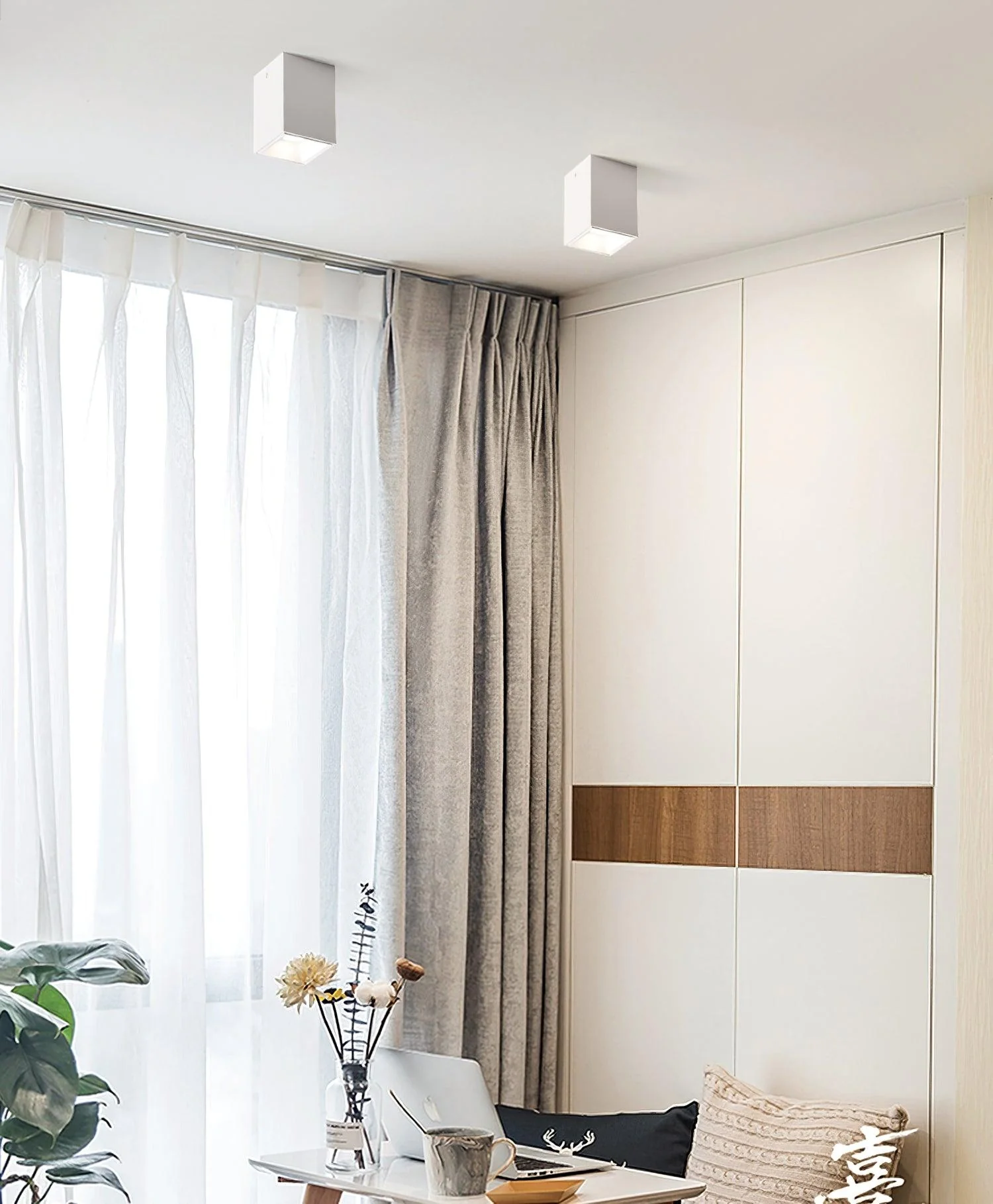 Lustra Ceiling Light Cube Square Black Spotlight - Image 11
