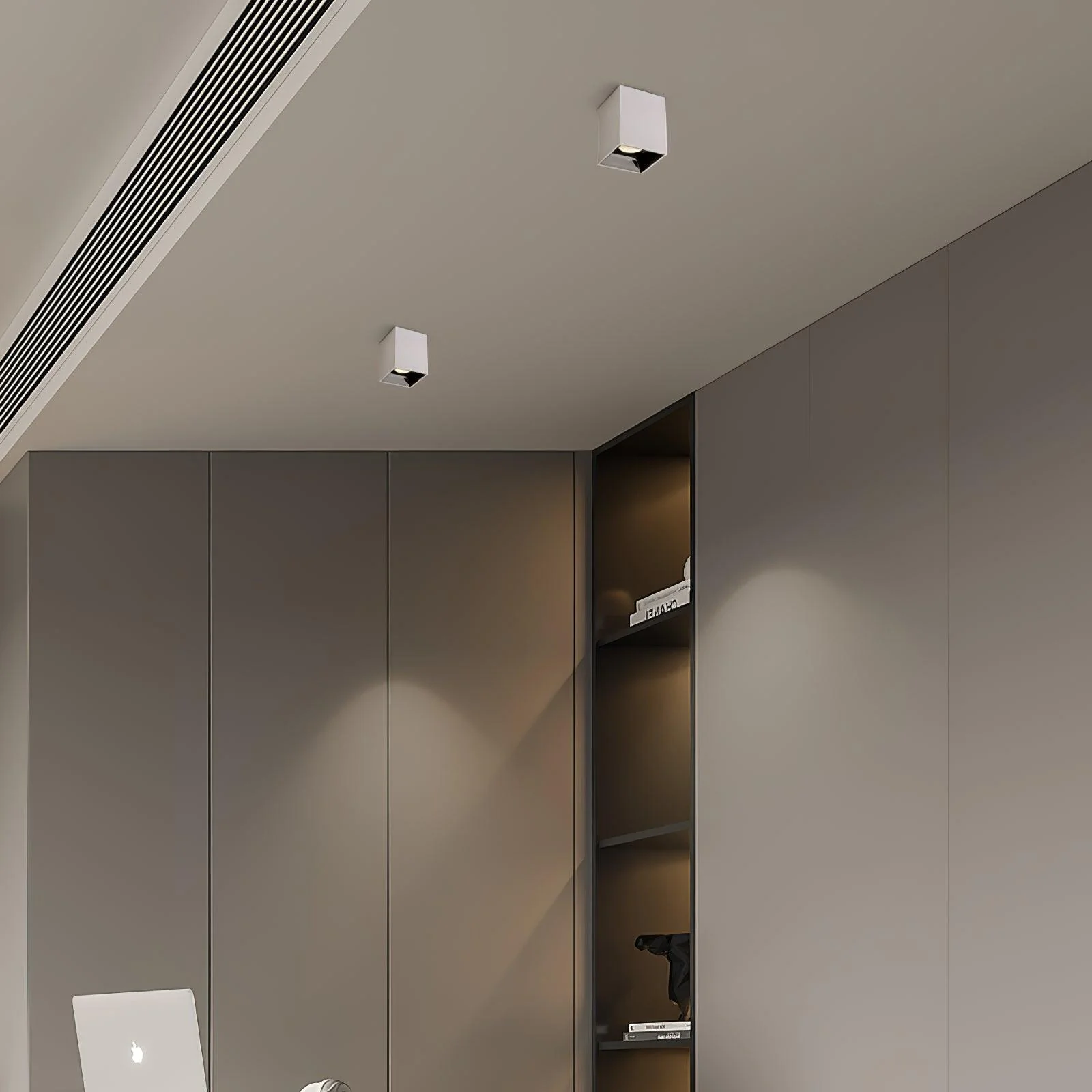 Lustra Ceiling Light Cube Square Black Spotlight - Image 12