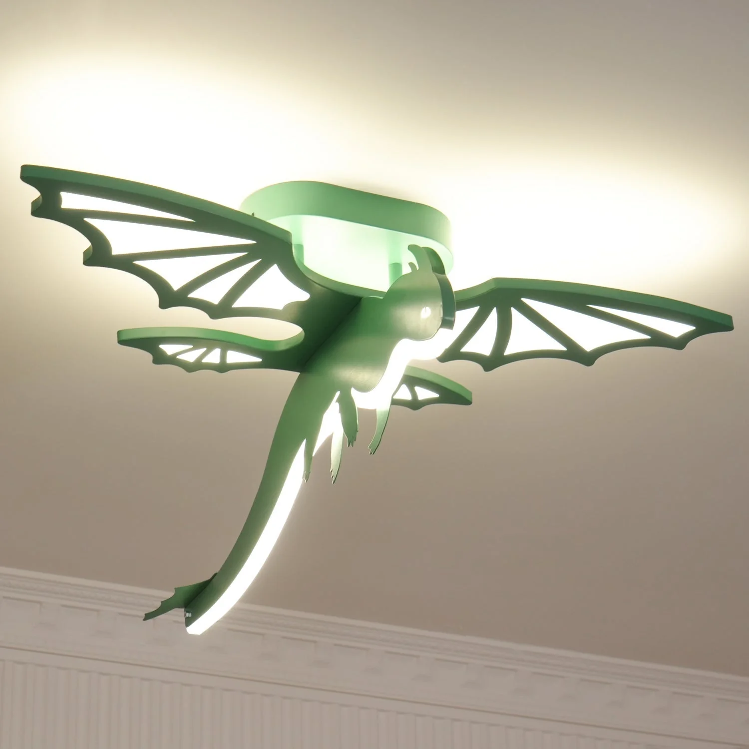 Lustra Ceiling Light Green Dinosaur LED - Image 19