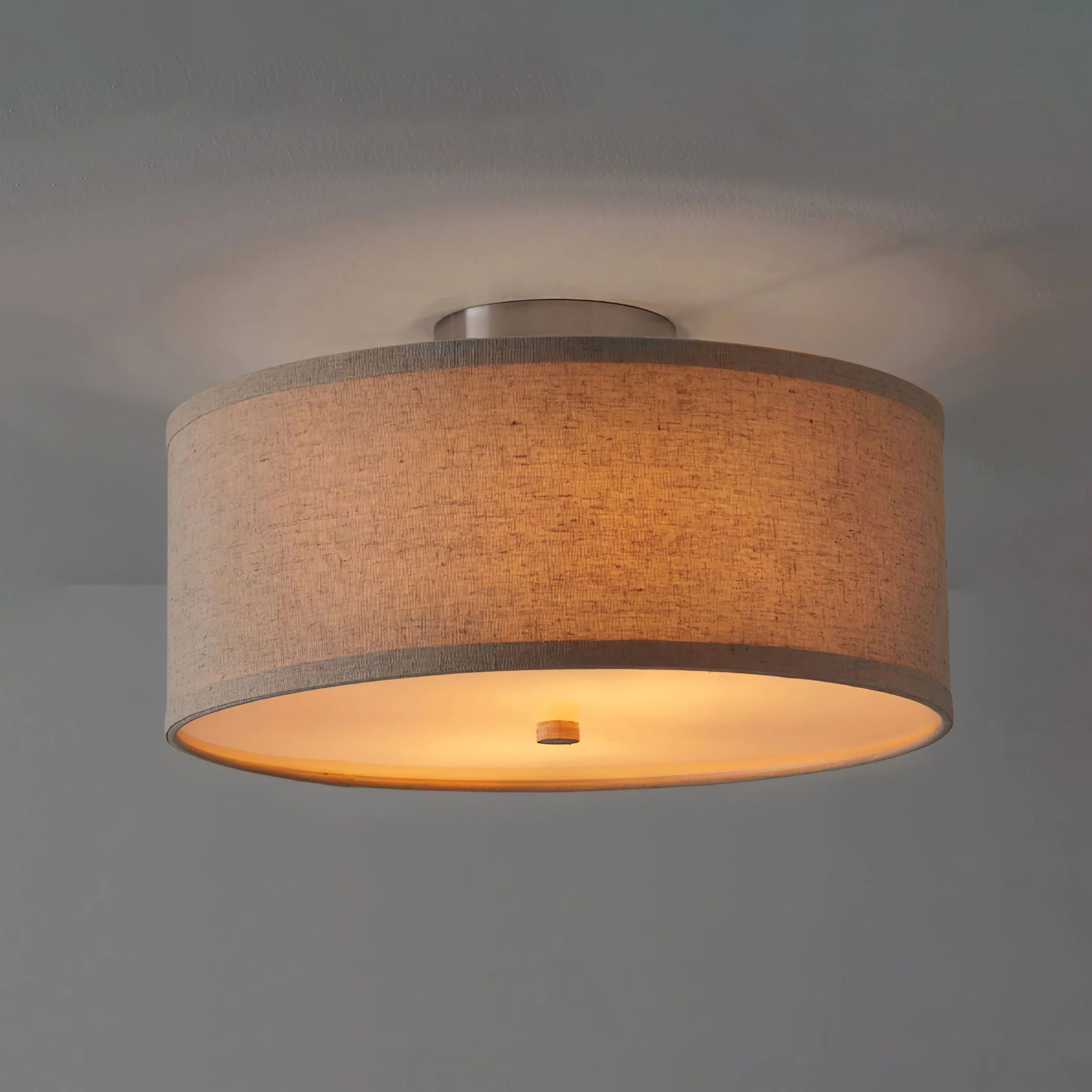 Lustra Ceiling Light Linen Shade Simple Elegant - Image 10
