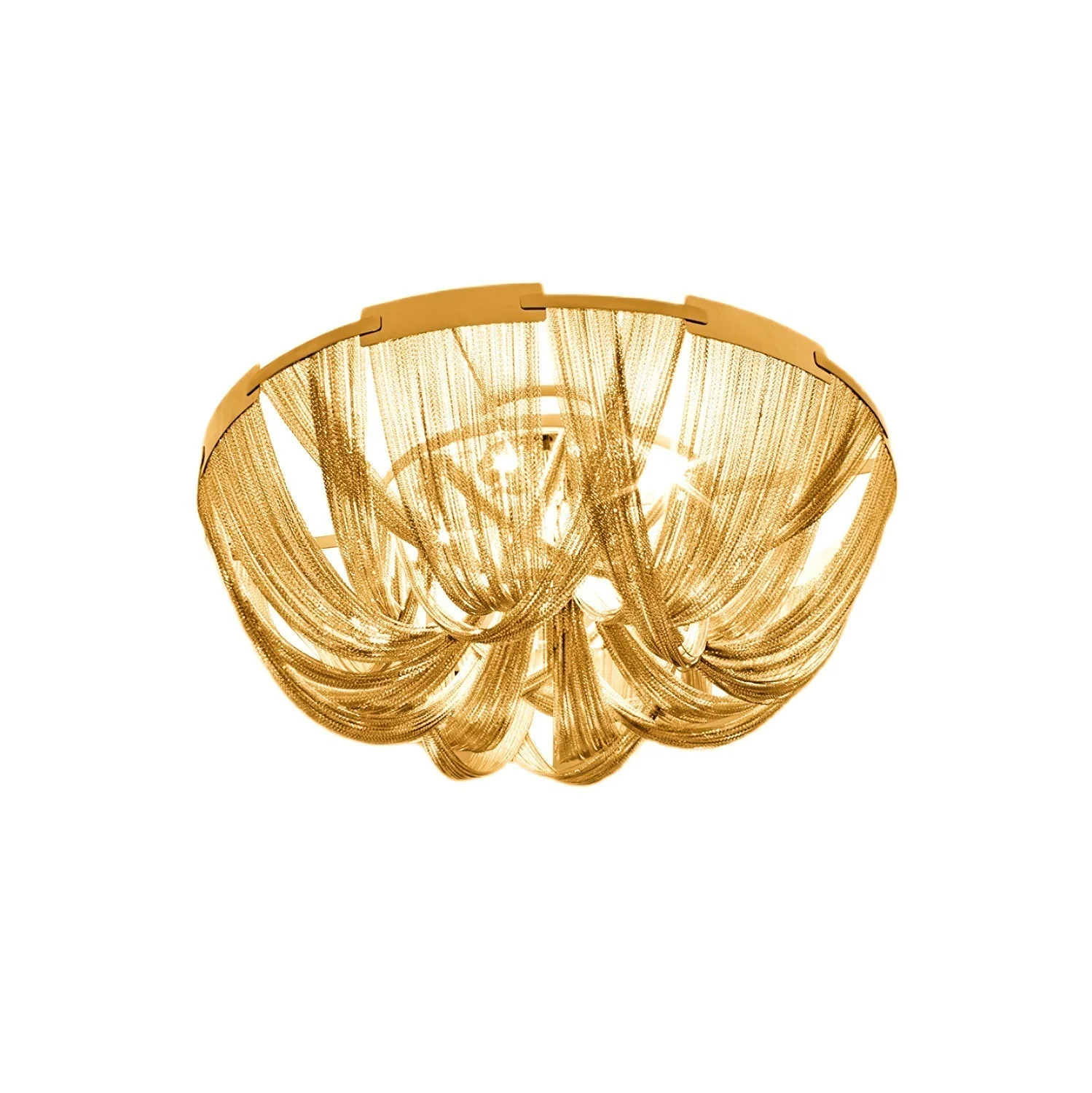 Lustra Ceiling Light Tassel Aluminum Chain Nickel Frame - Image 32