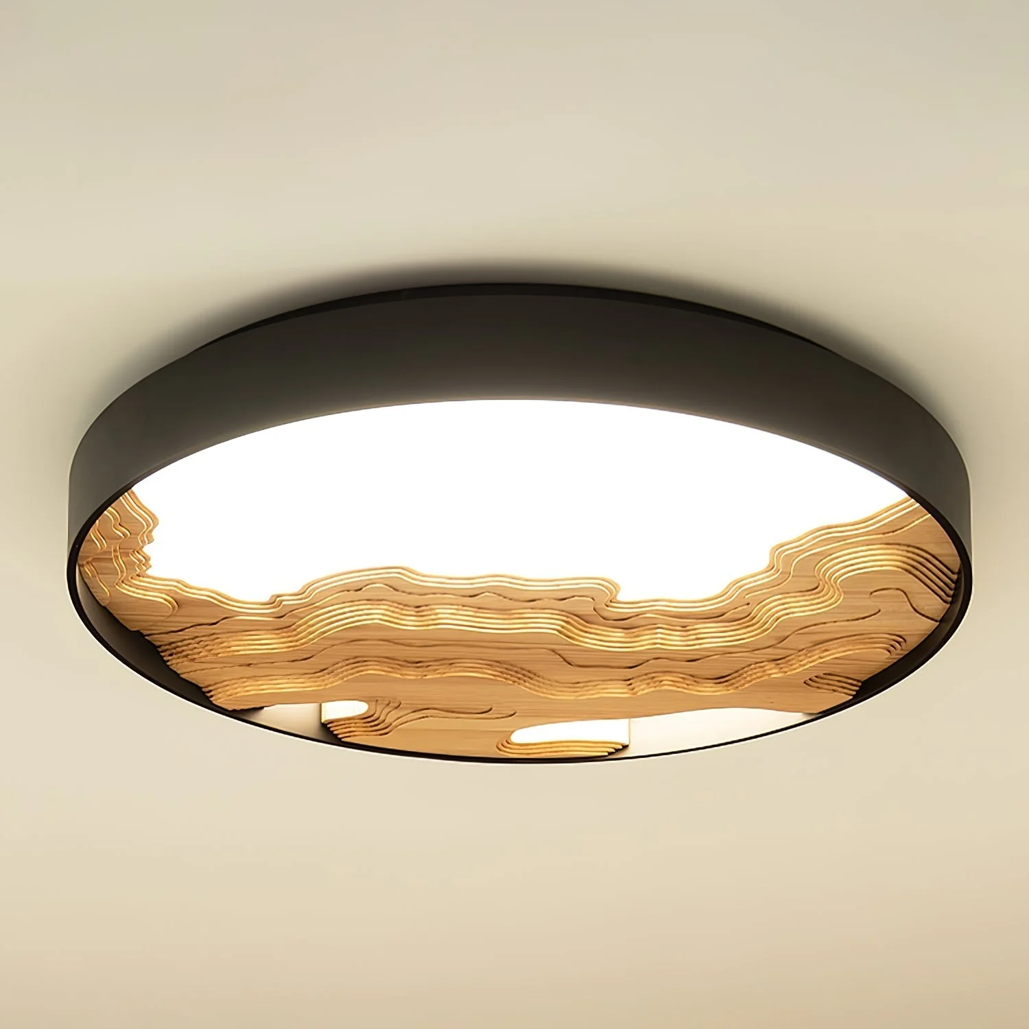 Lustra Ceiling Light Wood Oriental Natural - Image 41