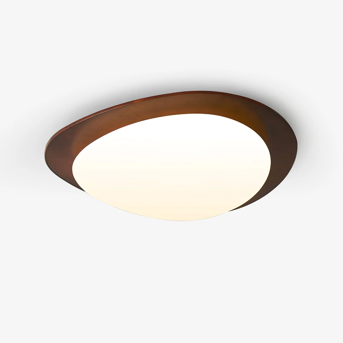 Lustra Ceiling Light Wooden Walnut Pebble