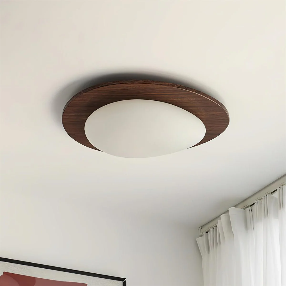 Lustra Ceiling Light Wooden Walnut Pebble - Image 13