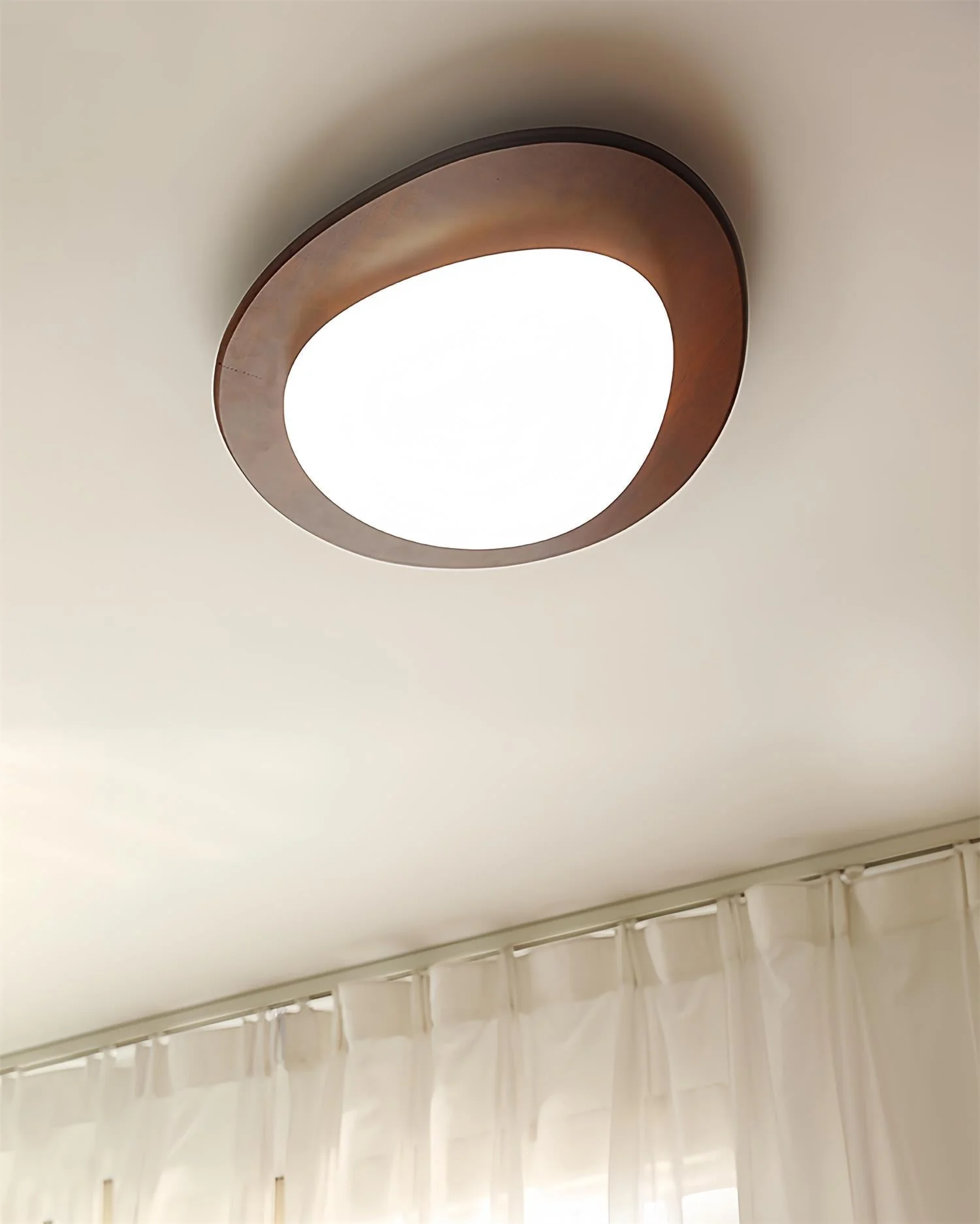 Lustra Ceiling Light Wooden Walnut Pebble - Image 15