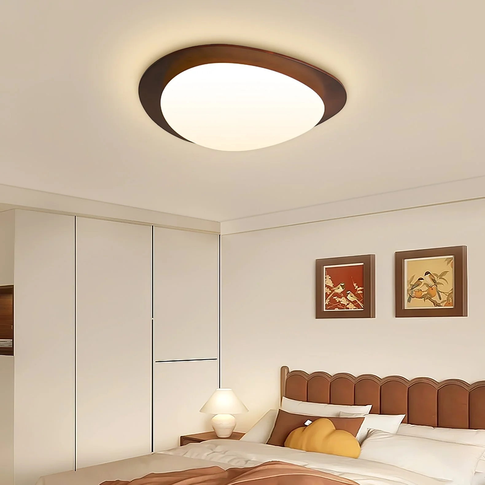 Lustra Ceiling Light Wooden Walnut Pebble - Image 16
