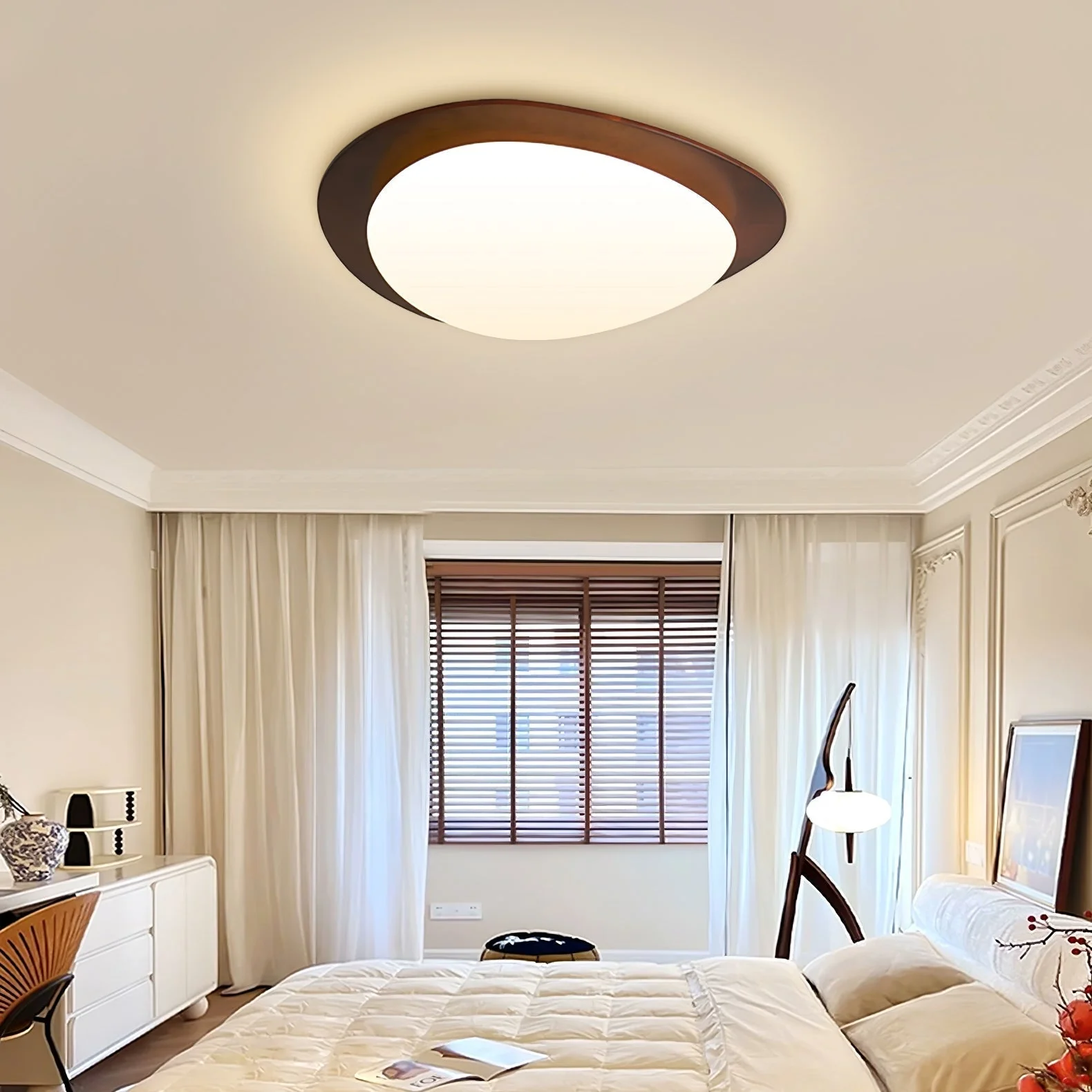 Lustra Ceiling Light Wooden Walnut Pebble - Image 34