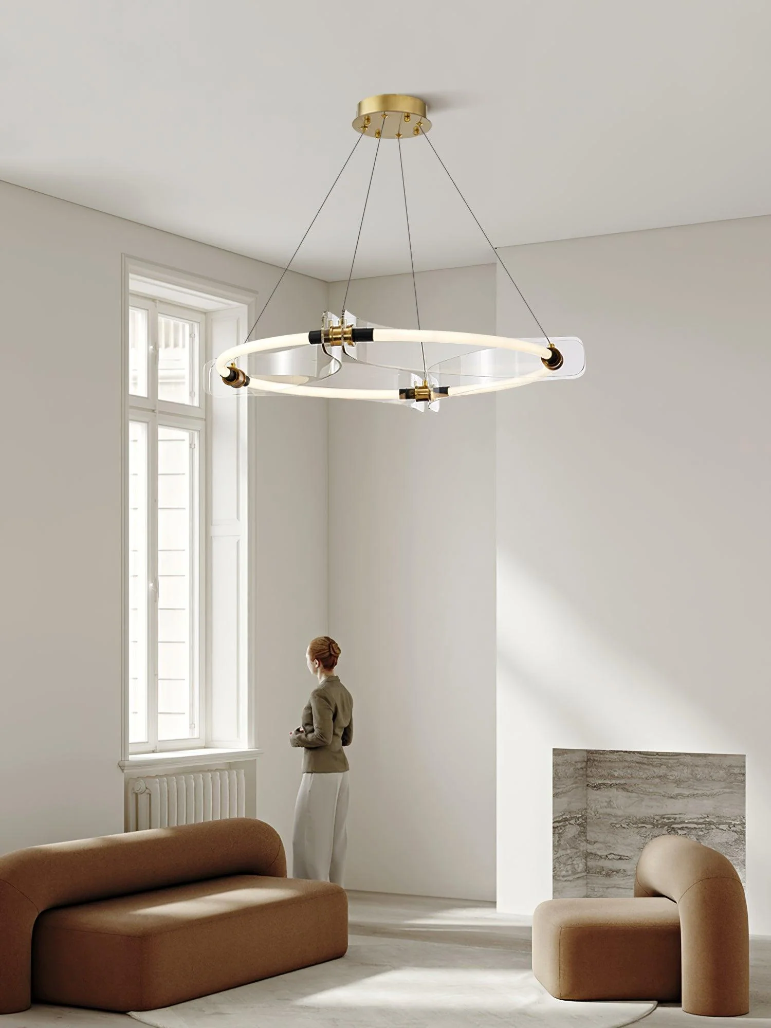 Lustra Chandelier Gold Dining - Image 7
