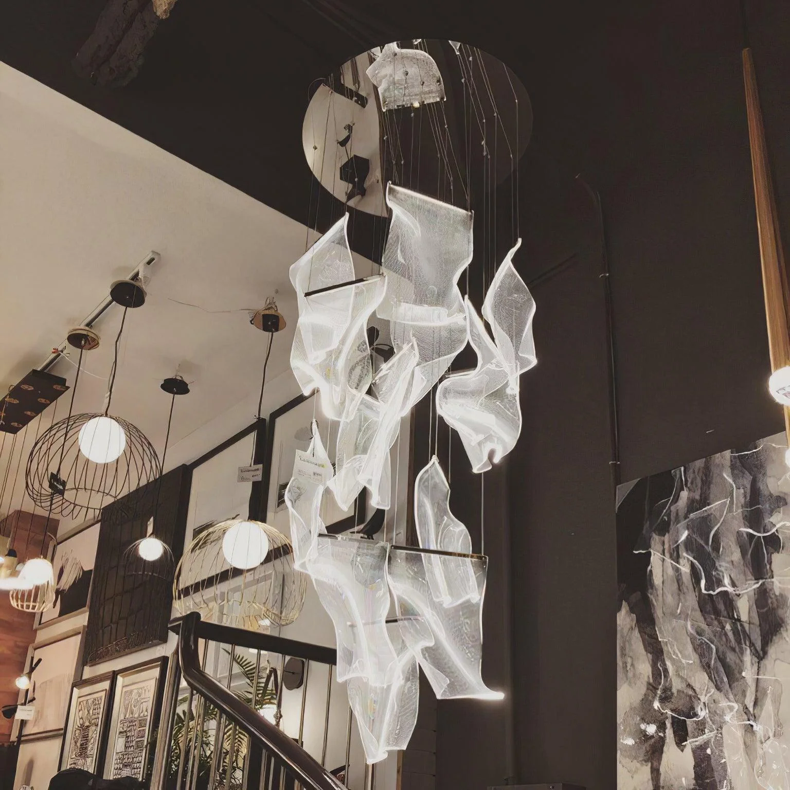 Lustra Chandelier LED Abstract Floating - Image 68