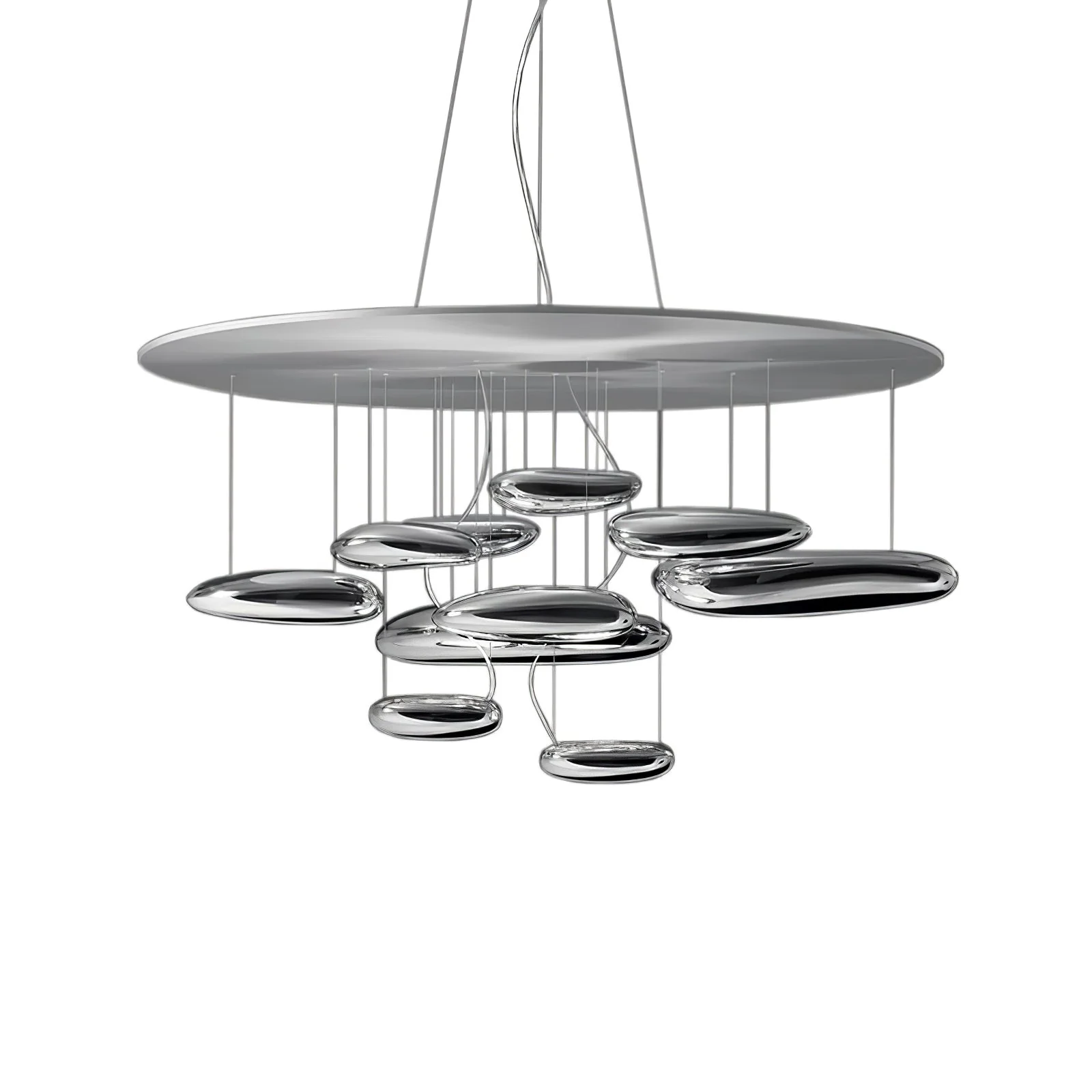 Lustra Chandelier Aluminum Sculptural - Image 100