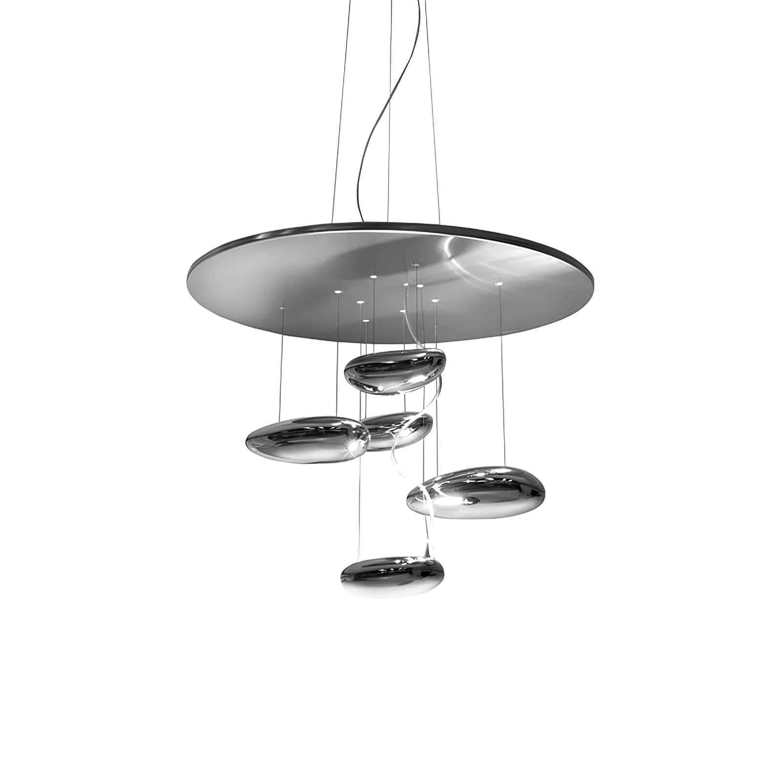 Lustra Chandelier Aluminum Sculptural - Image 102