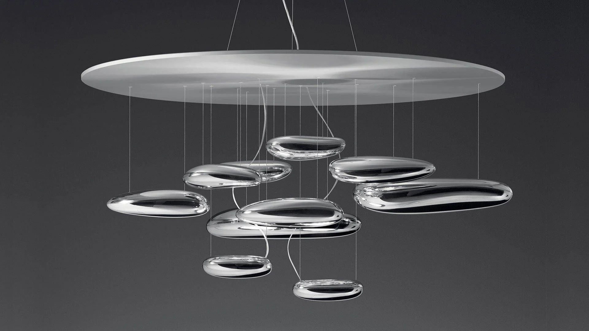 Lustra Chandelier Aluminum Sculptural - Image 105