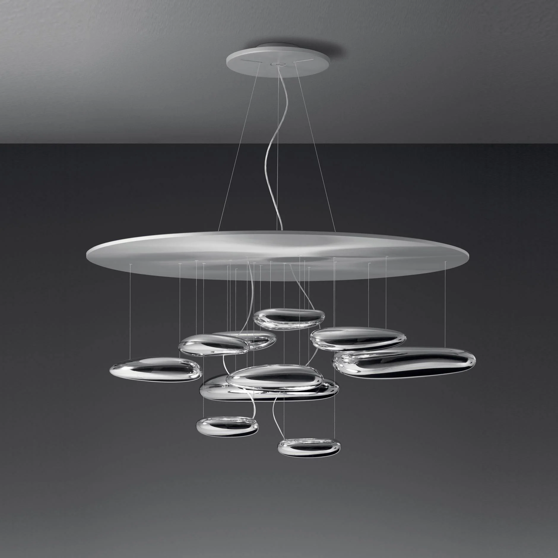 Lustra Chandelier Aluminum Sculptural - Image 107