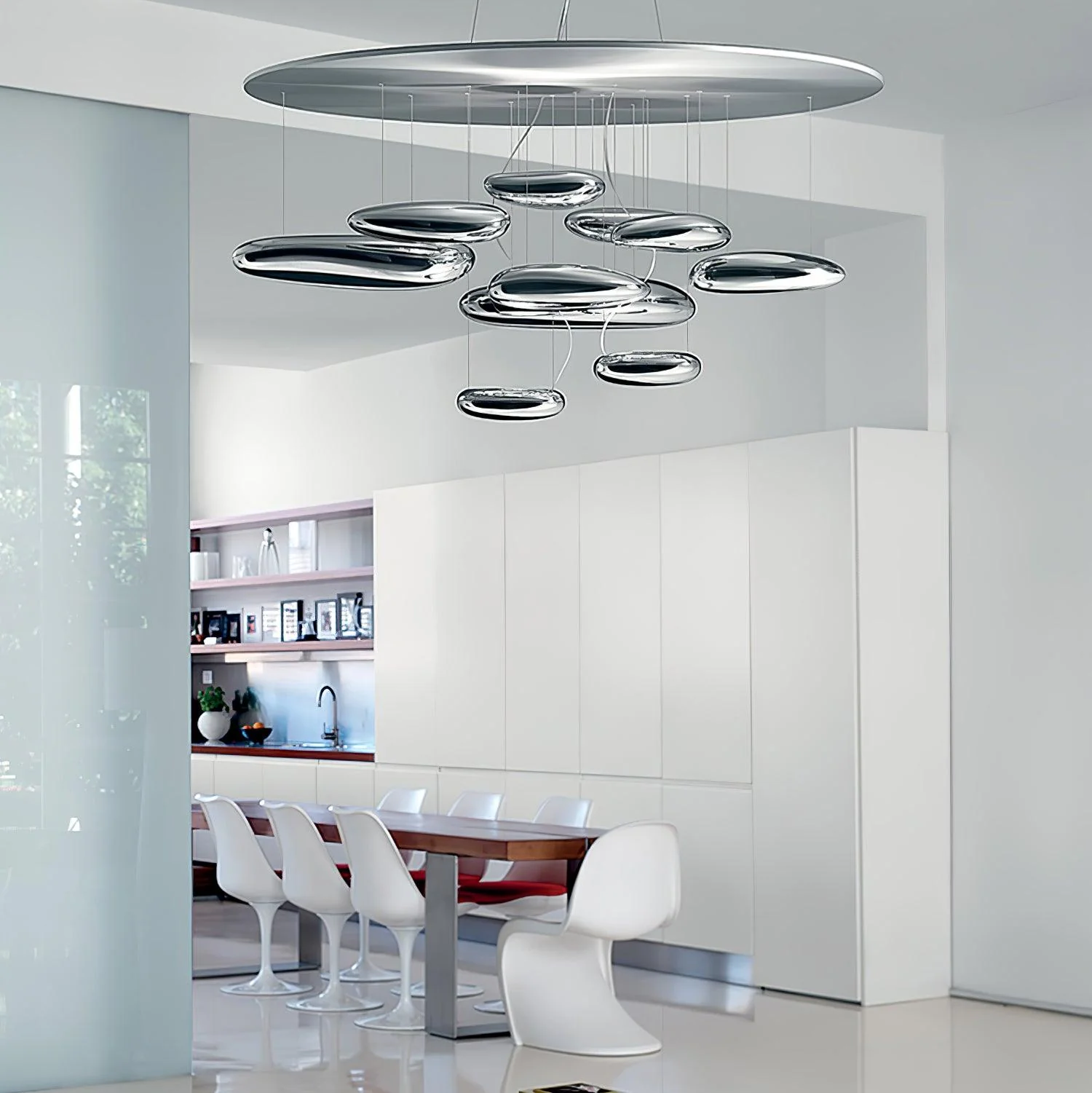 Lustra Chandelier Aluminum Sculptural - Image 113