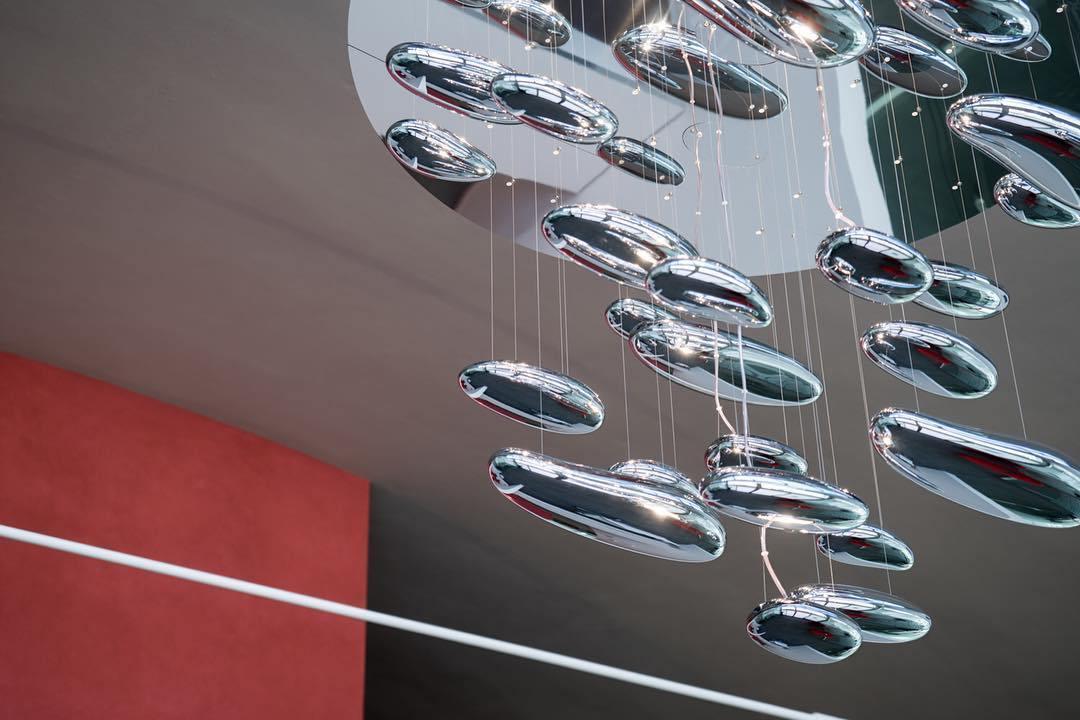 Lustra Chandelier Aluminum Sculptural - Image 122