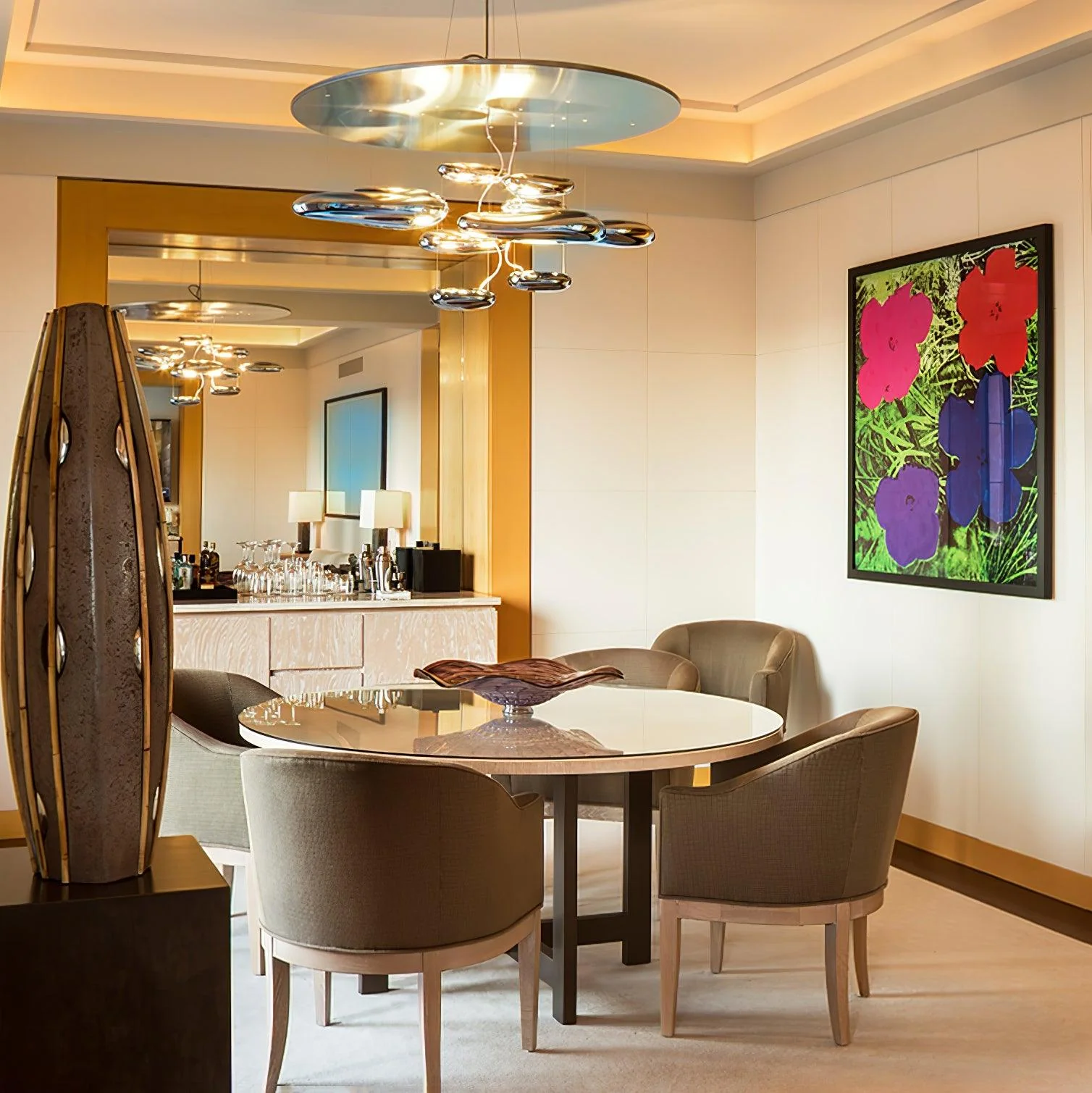 Lustra Chandelier Aluminum Sculptural - Image 125