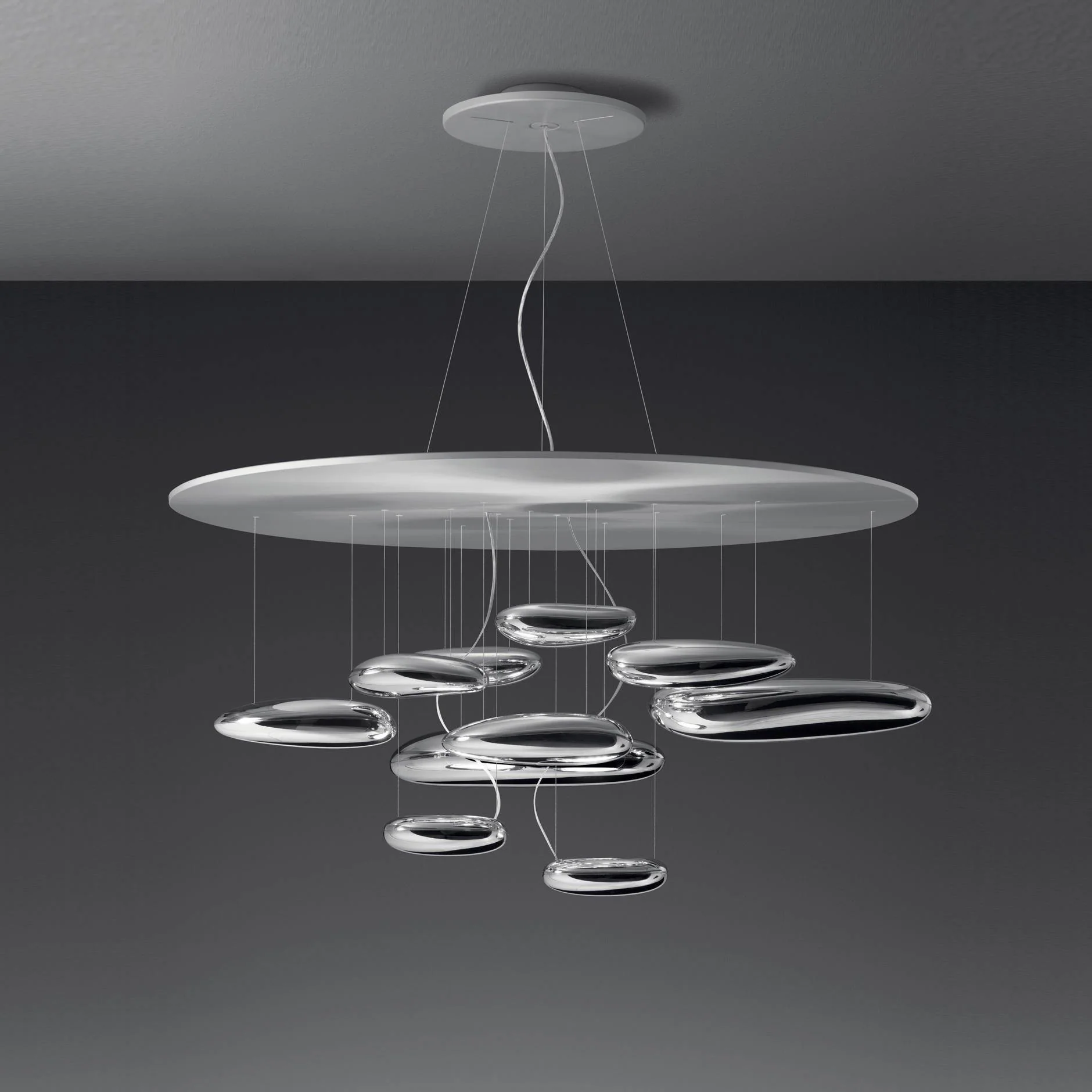 Lustra Chandelier Aluminum Sculptural - Image 13