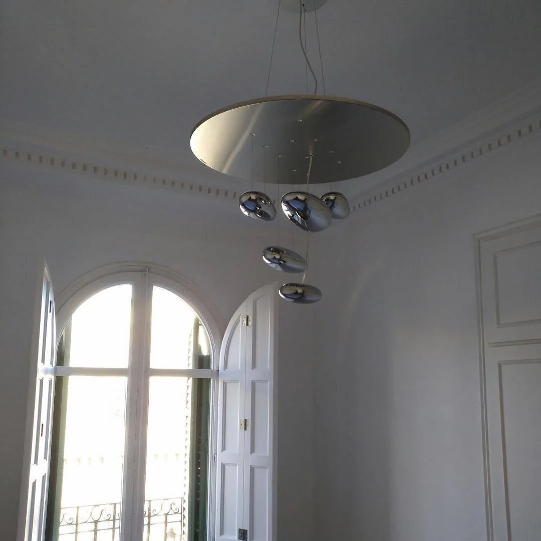 Lustra Chandelier Aluminum Sculptural - Image 130