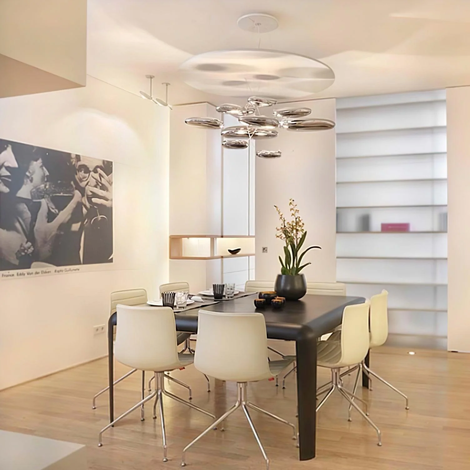Lustra Chandelier Aluminum Sculptural - Image 137