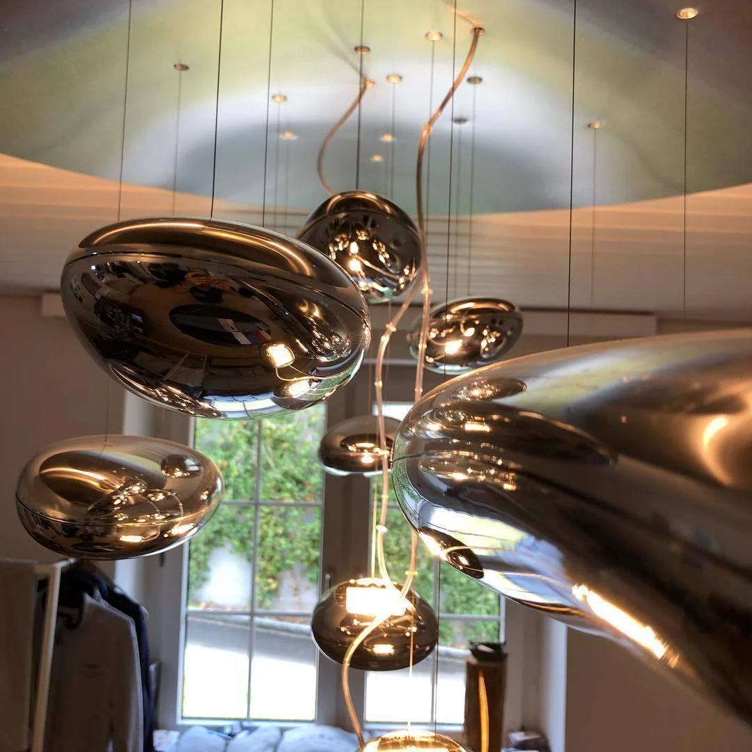 Lustra Chandelier Aluminum Sculptural - Image 143