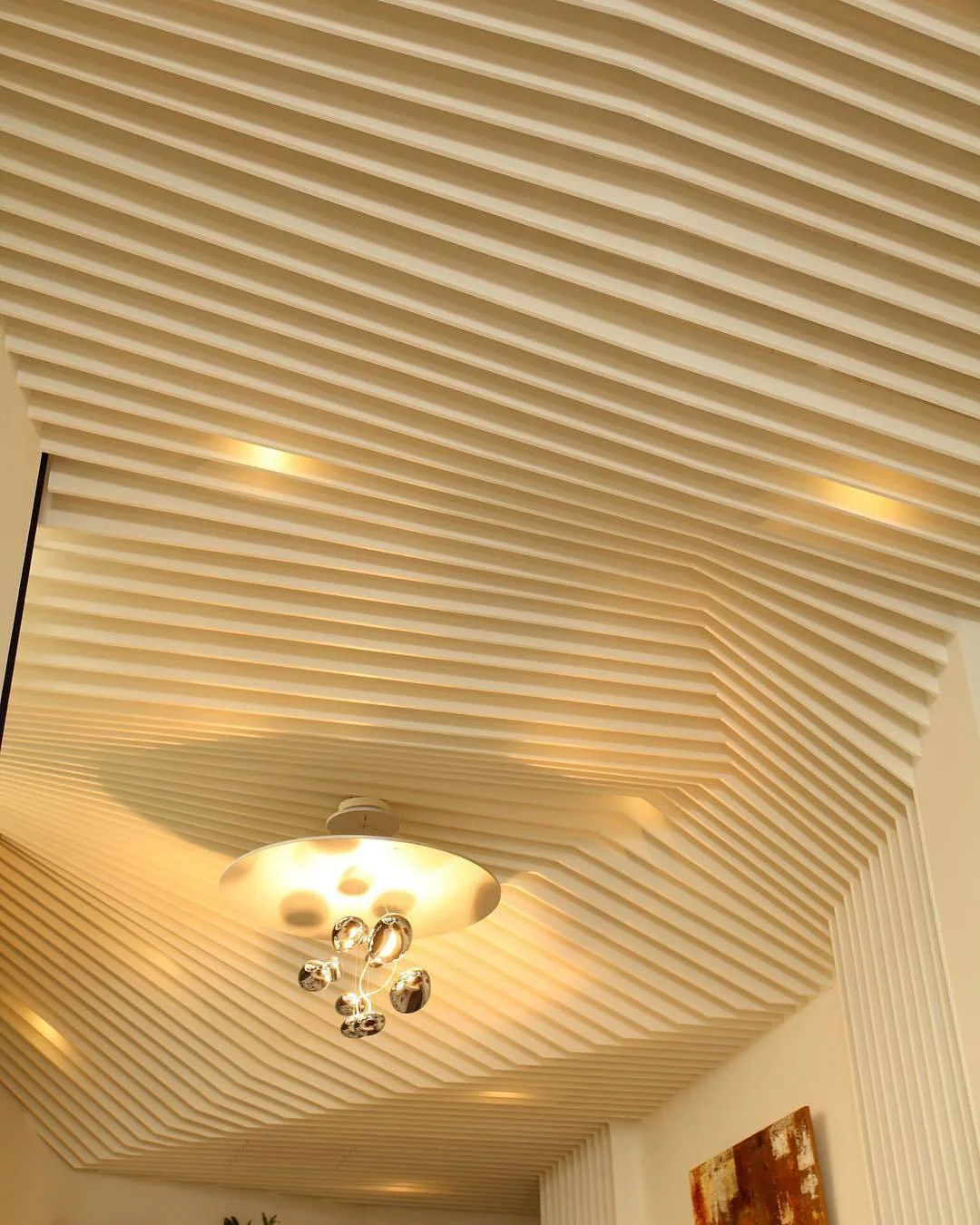Lustra Chandelier Aluminum Sculptural - Image 146