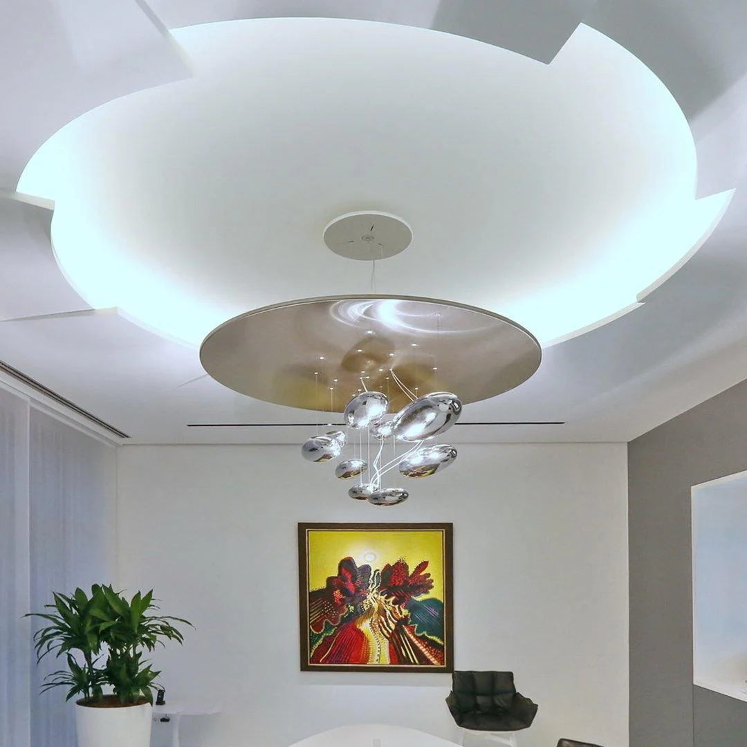 Lustra Chandelier Aluminum Sculptural - Image 147