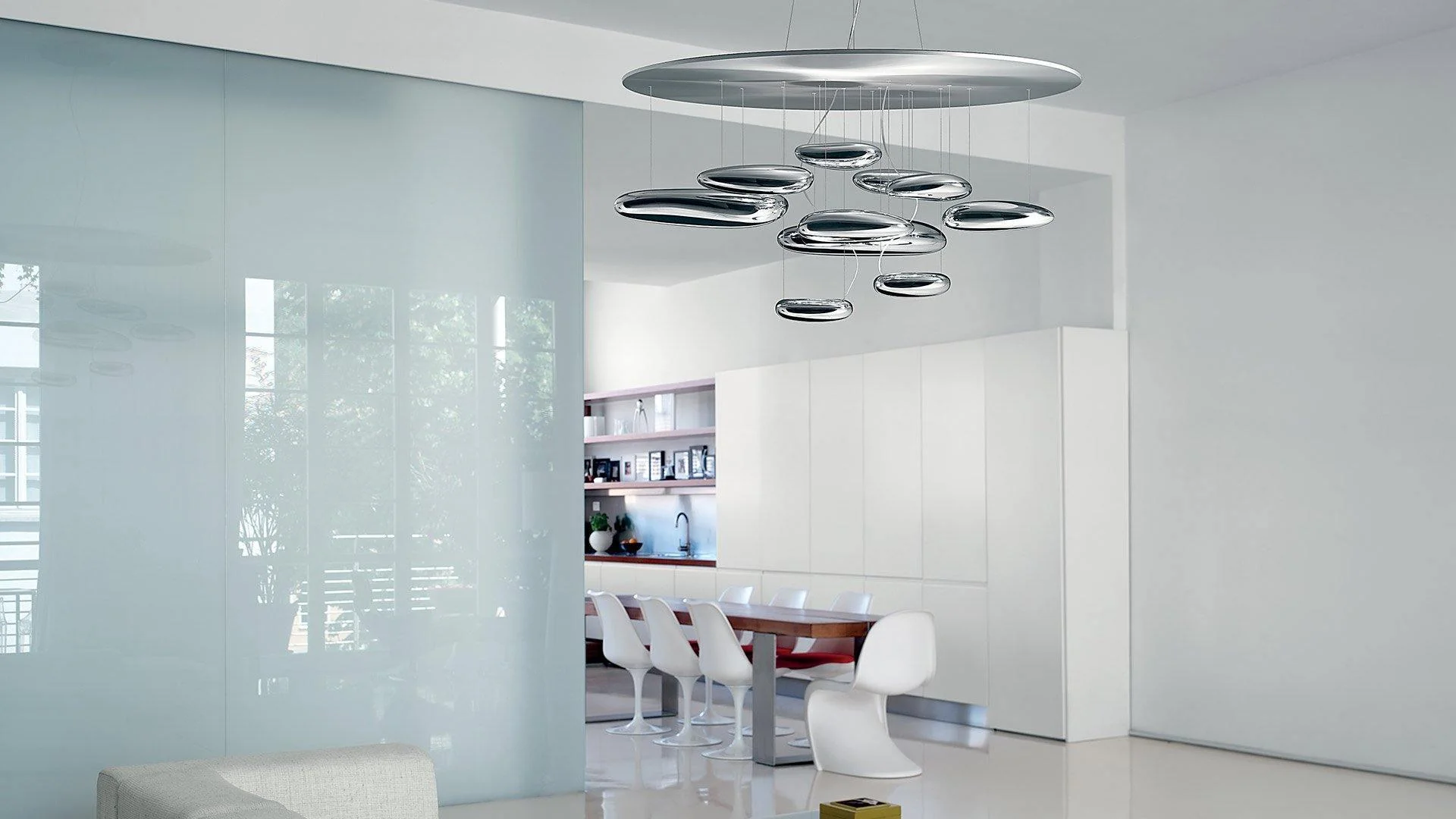 Lustra Chandelier Aluminum Sculptural - Image 148