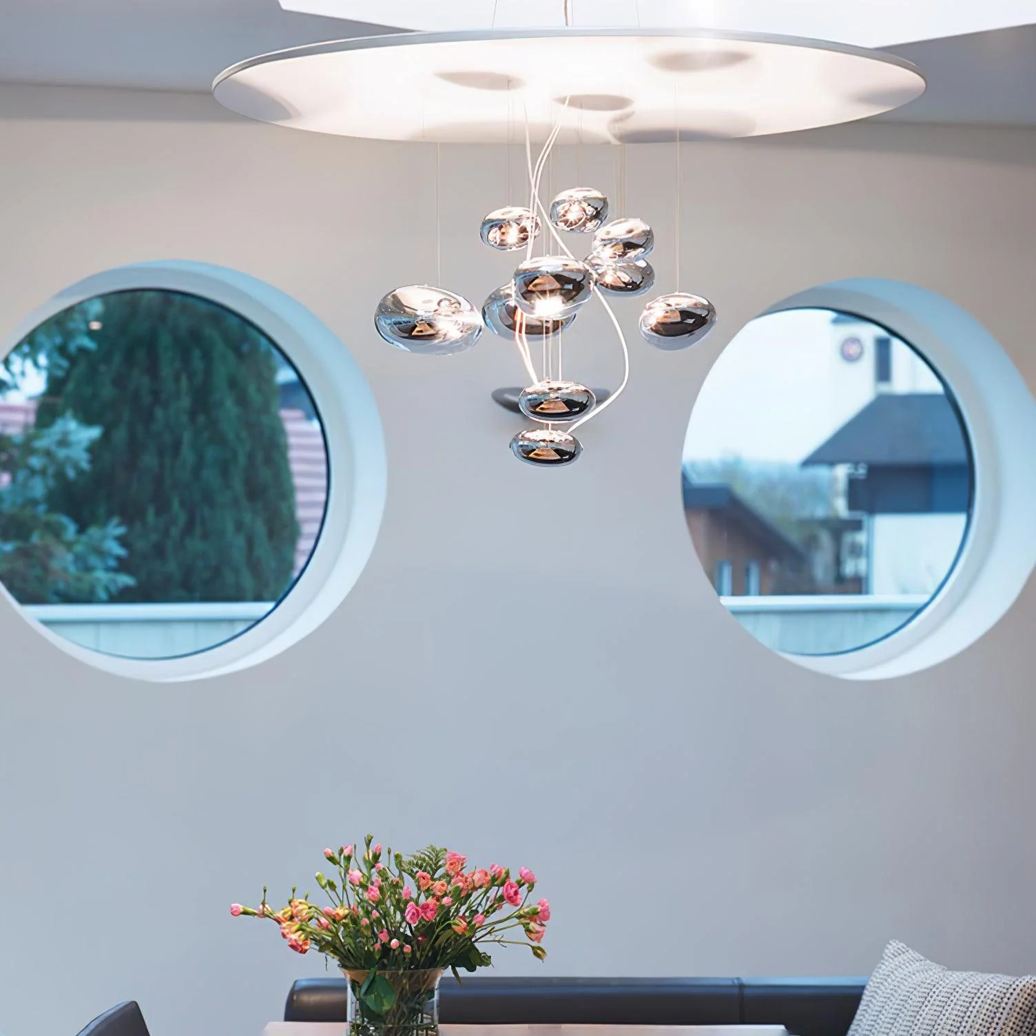 Lustra Chandelier Aluminum Sculptural - Image 149