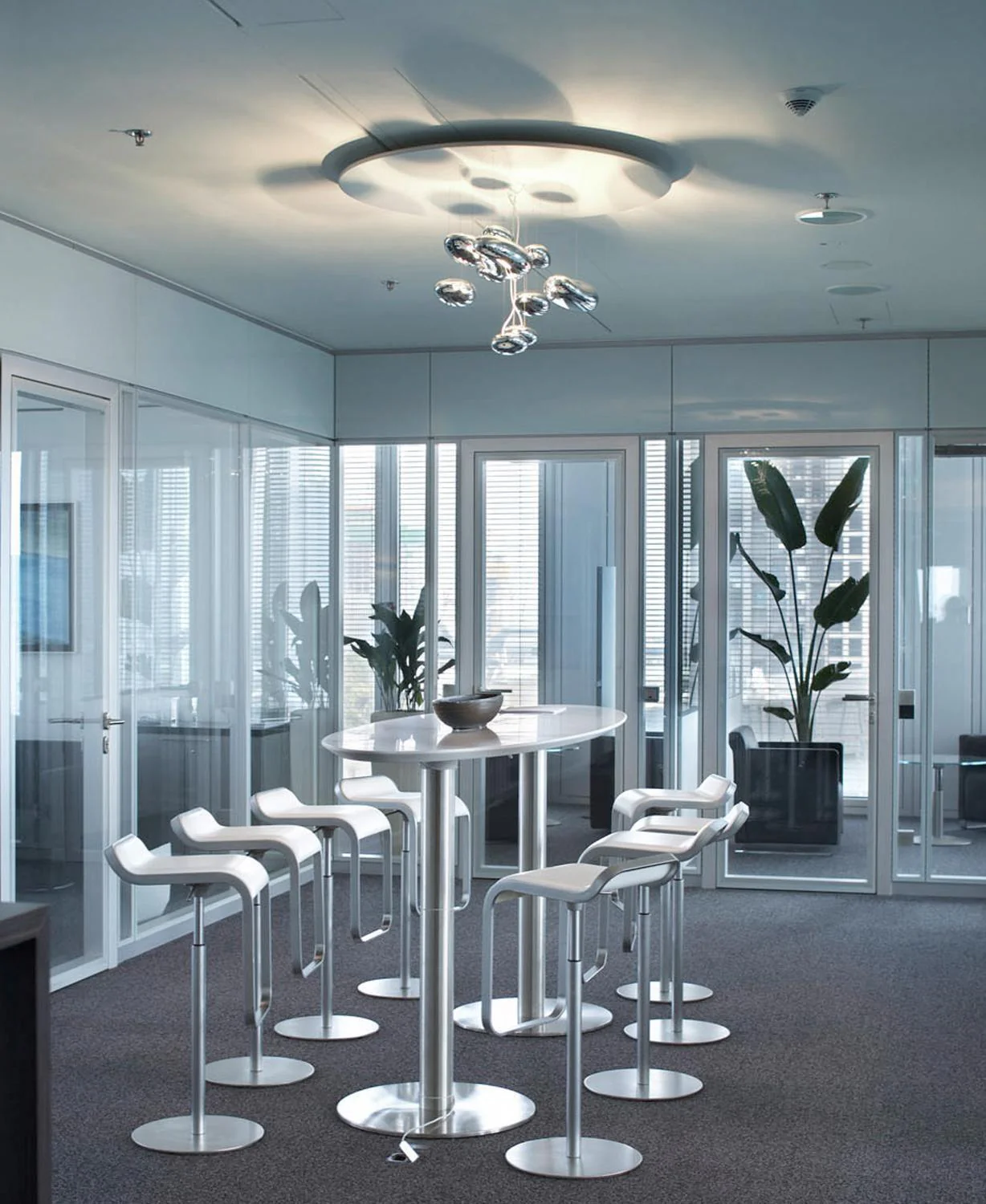 Lustra Chandelier Aluminum Sculptural - Image 18