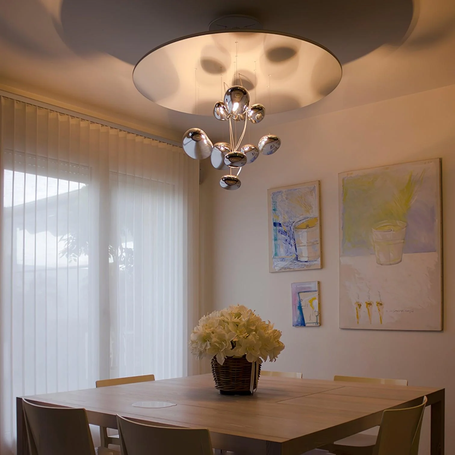 Lustra Chandelier Aluminum Sculptural - Image 23