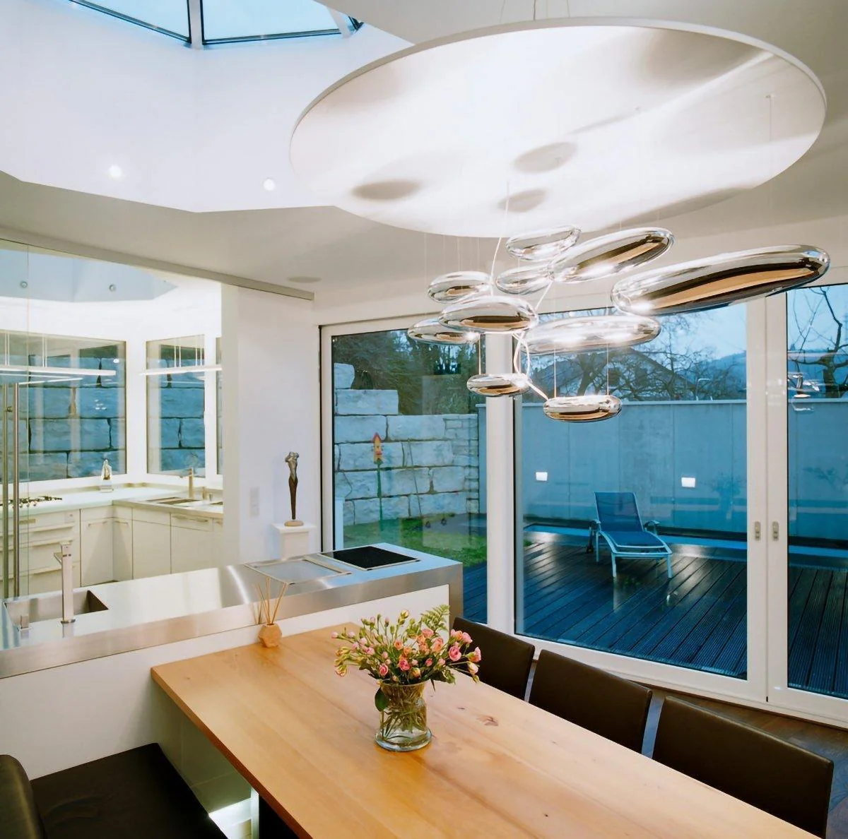 Lustra Chandelier Aluminum Sculptural - Image 31