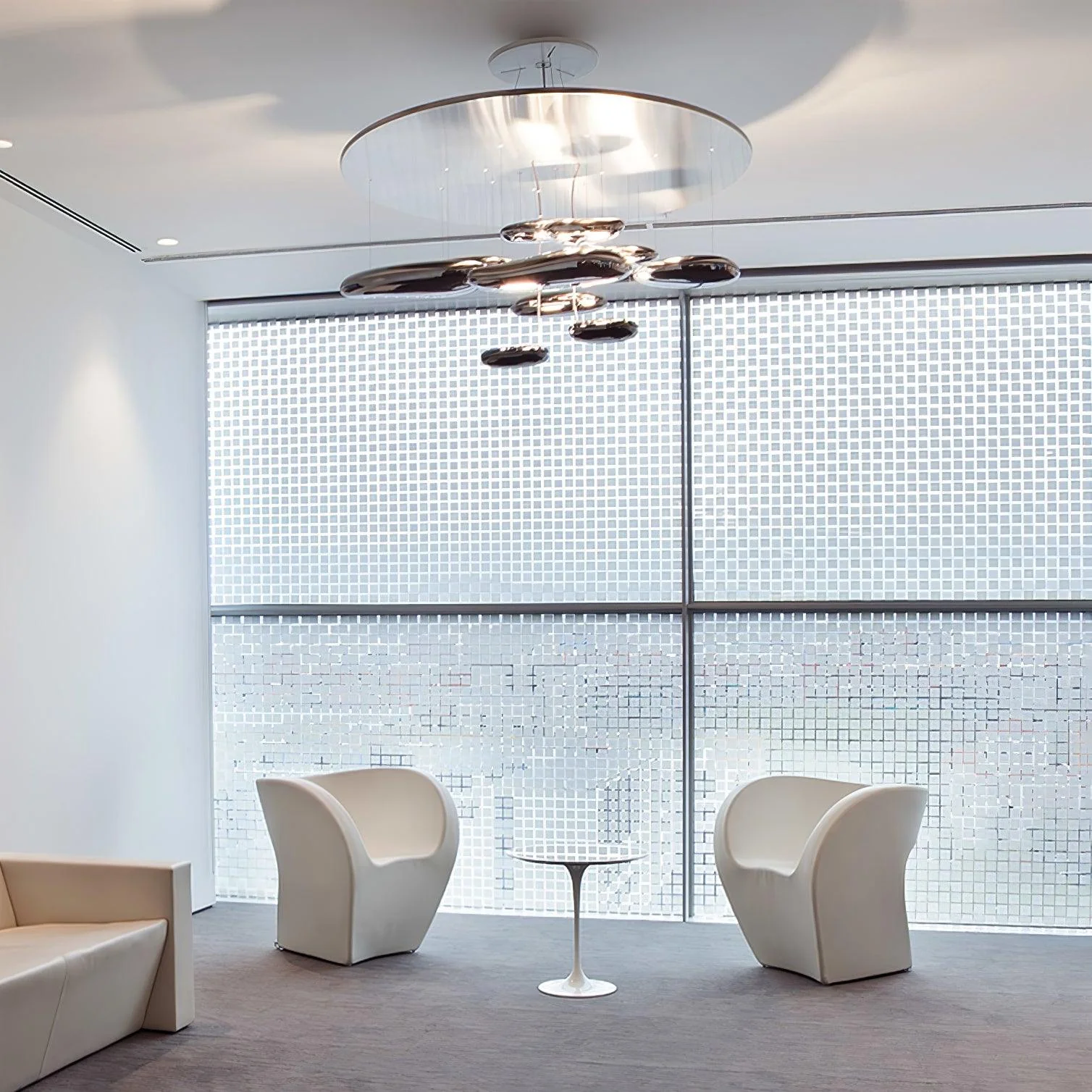 Lustra Chandelier Aluminum Sculptural - Image 36