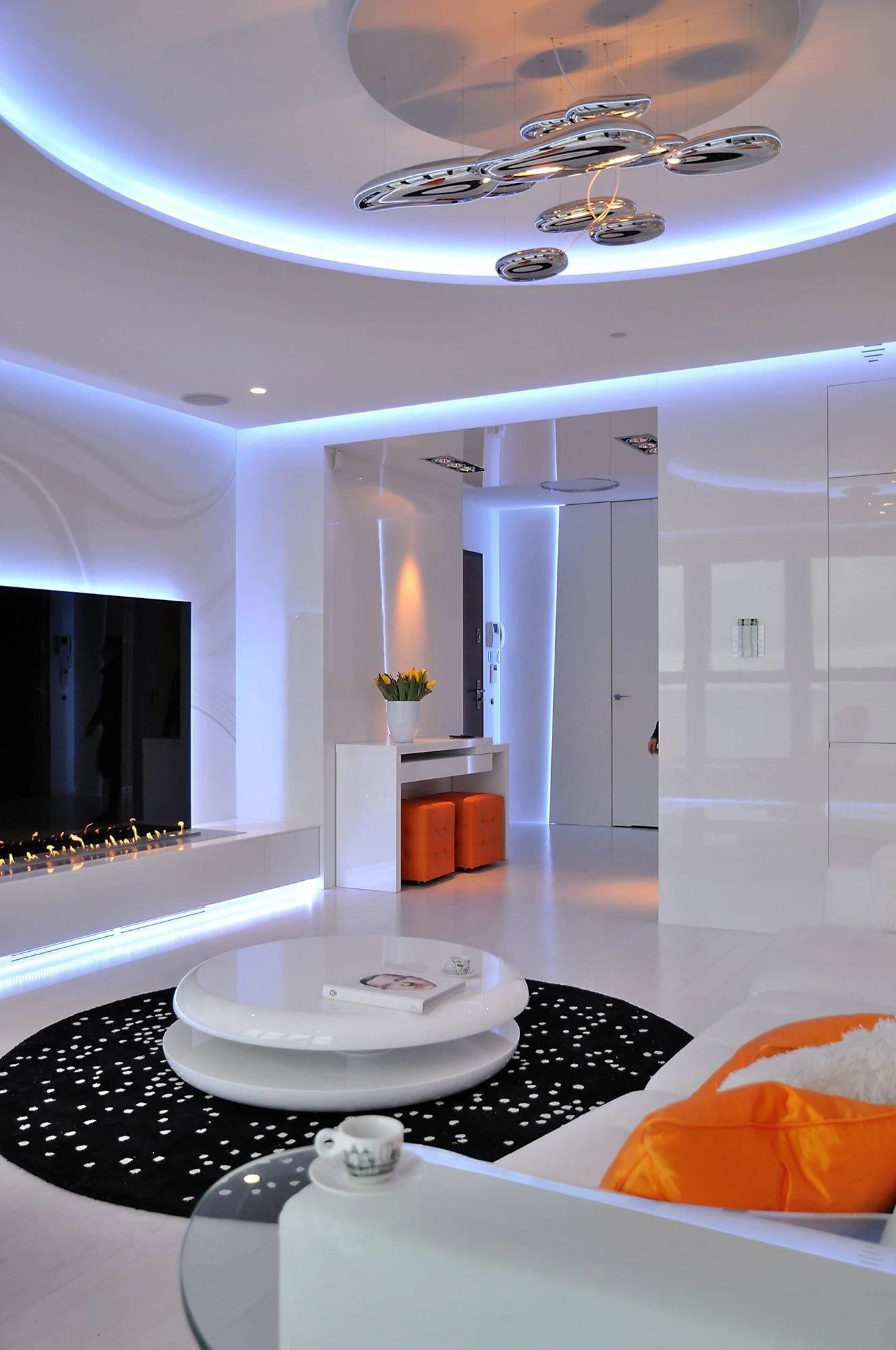 Lustra Chandelier Aluminum Sculptural - Image 37