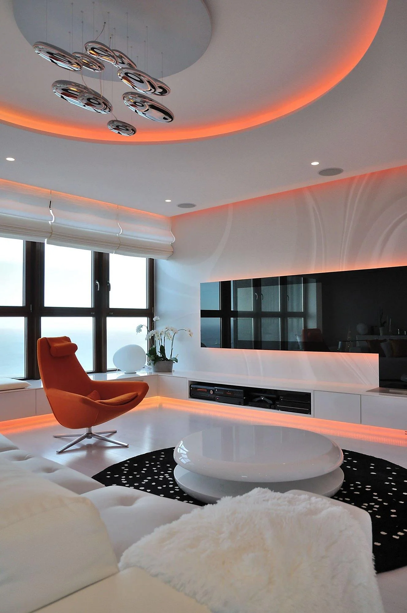 Lustra Chandelier Aluminum Sculptural - Image 38