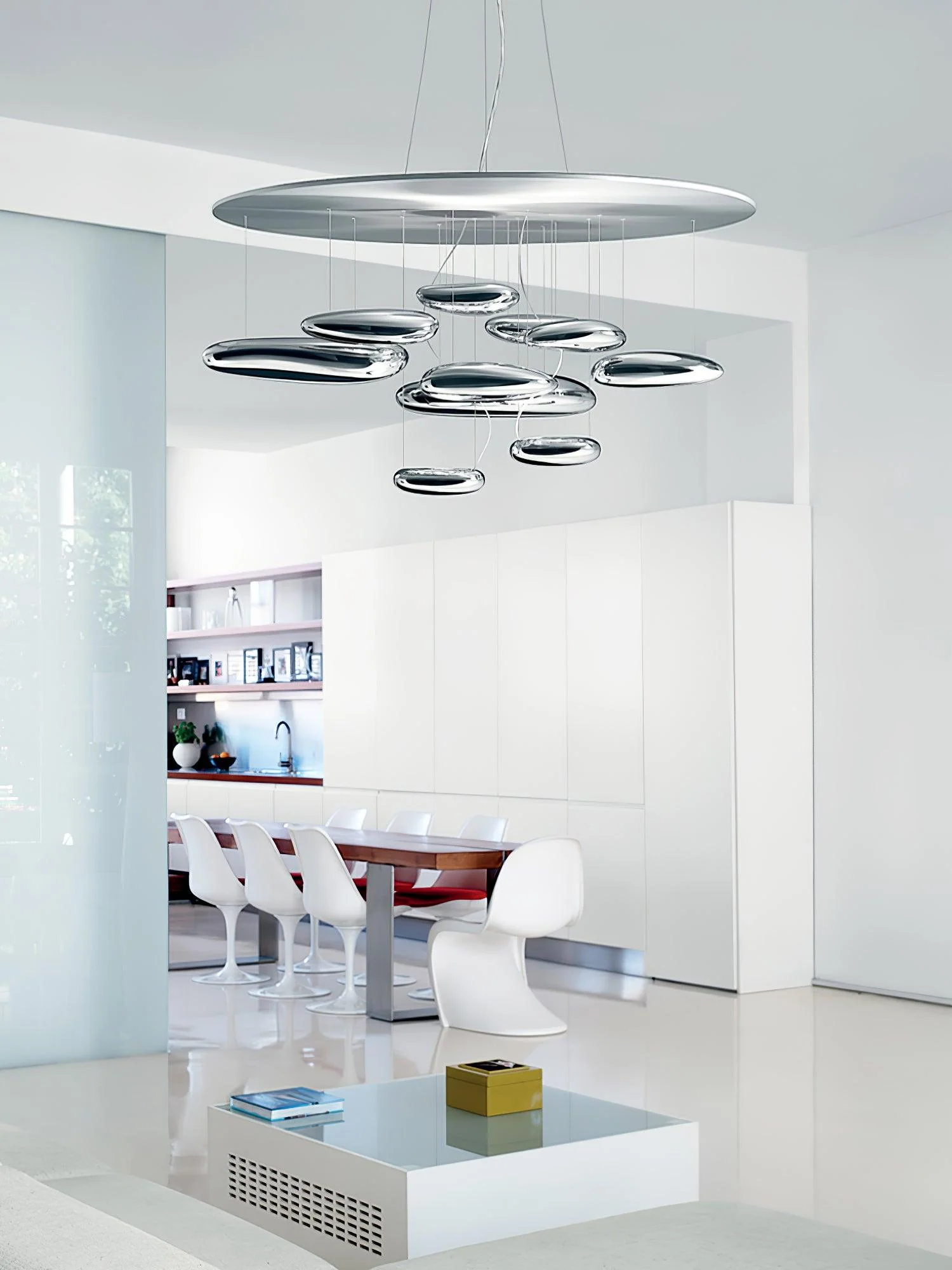 Lustra Chandelier Aluminum Sculptural - Image 48