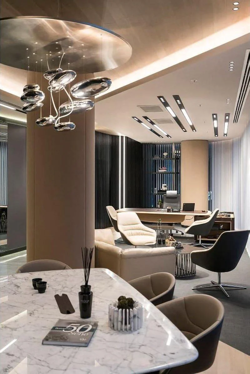 Lustra Chandelier Aluminum Sculptural - Image 5