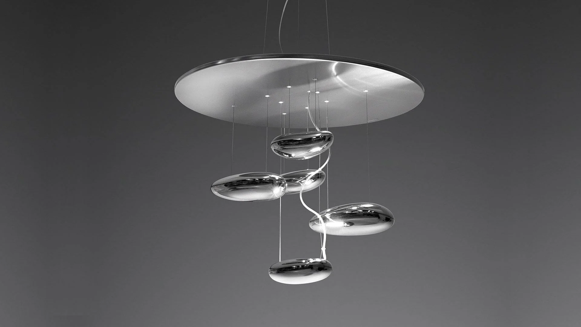 Lustra Chandelier Aluminum Sculptural - Image 57