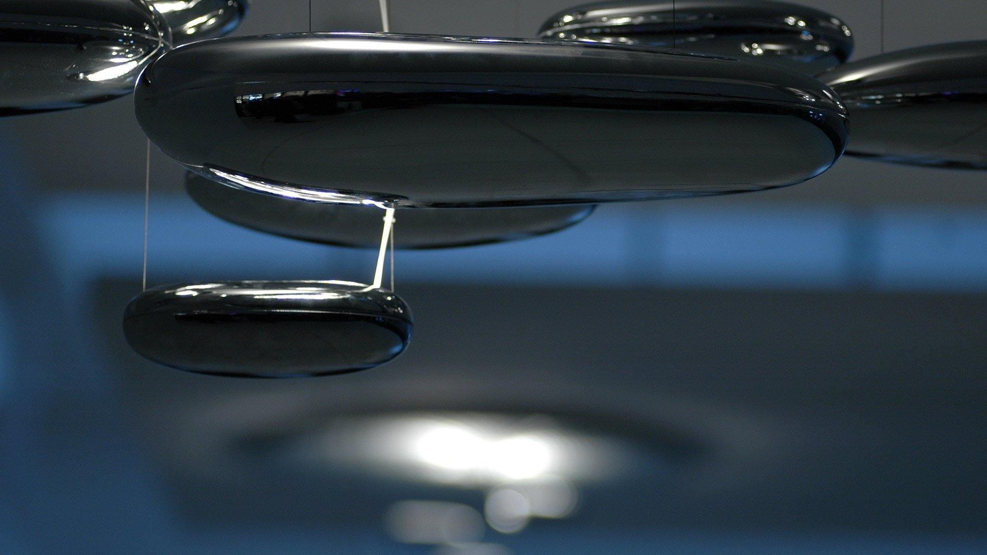 Lustra Chandelier Aluminum Sculptural - Image 6